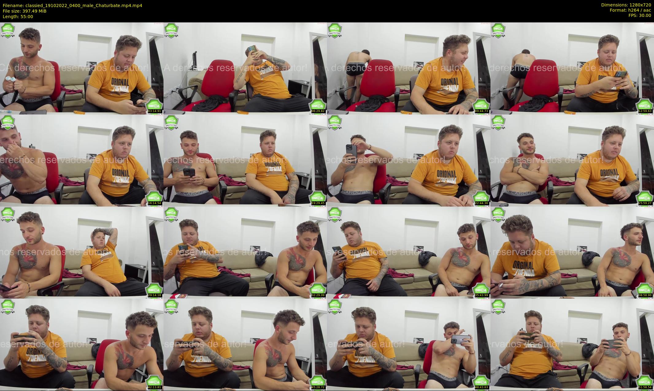 classied — 55 minute Chaturbate male cam show recording, 720p, Oct 19, 2022