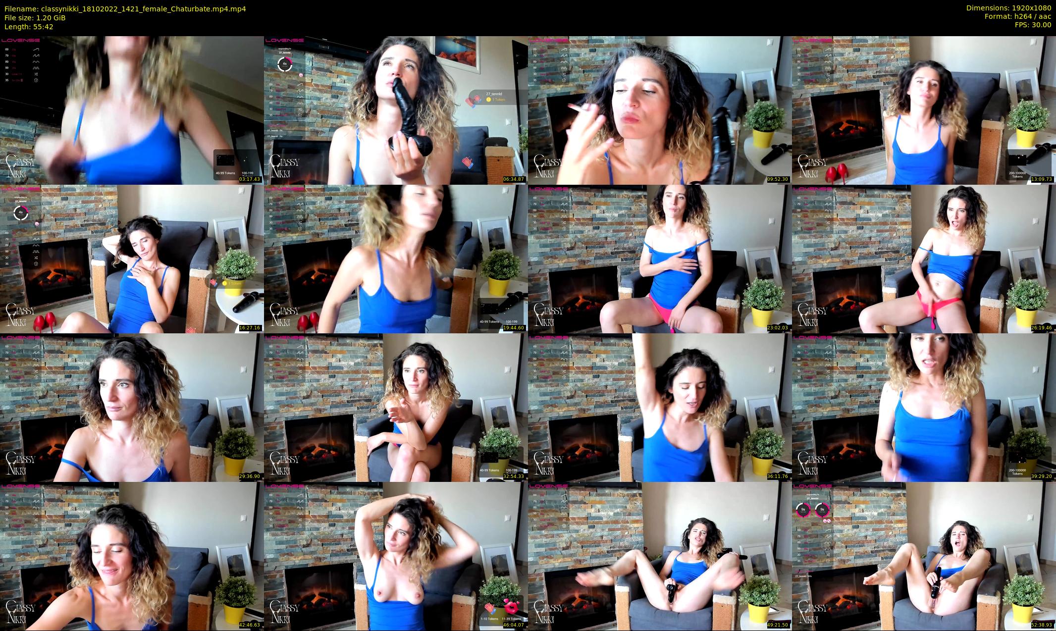 classynikki — 56 minute Chaturbate female cam show recording, 1080p, Oct 18, 2022
