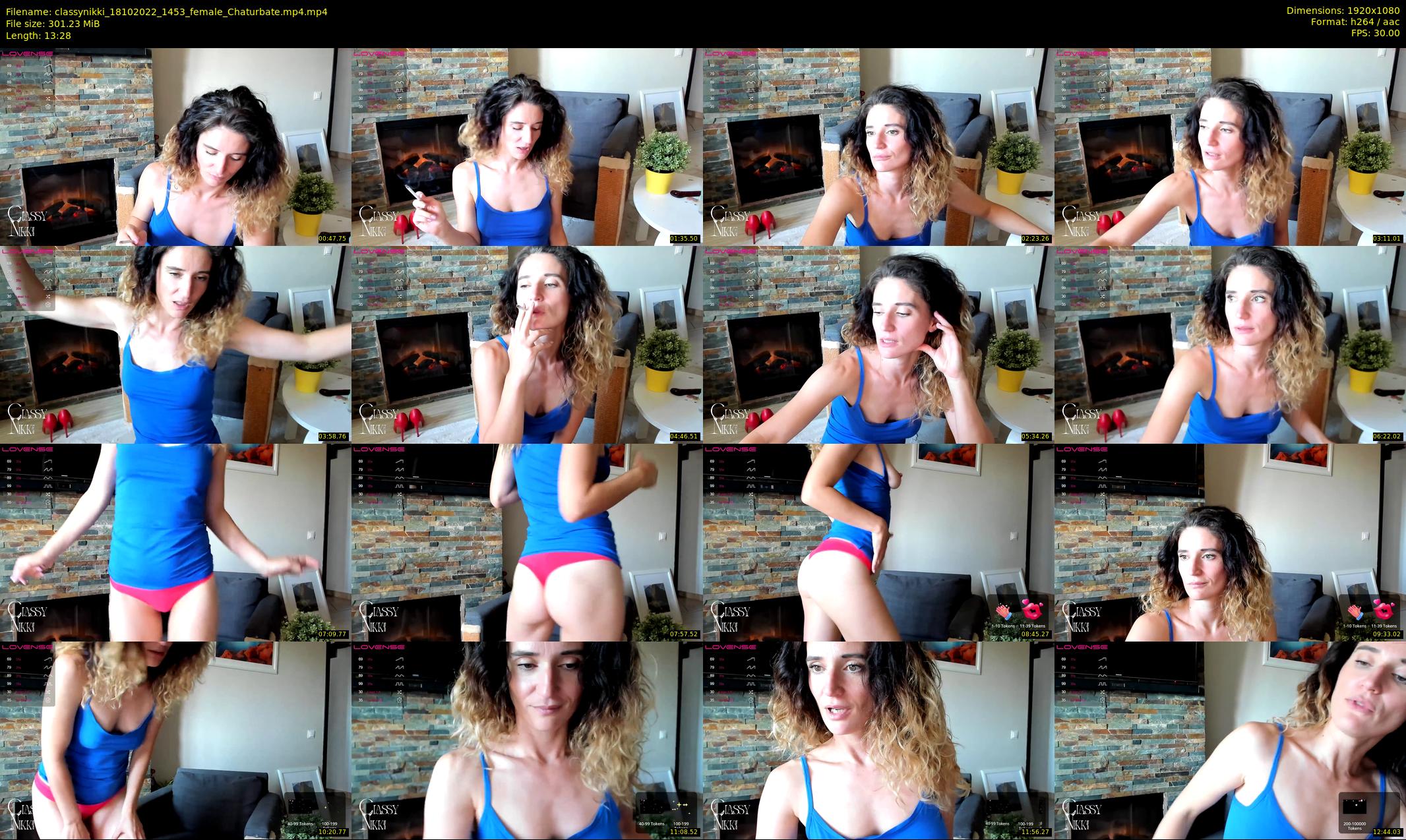 classynikki — 14 minute Chaturbate female cam show recording, 1080p, Oct 18, 2022