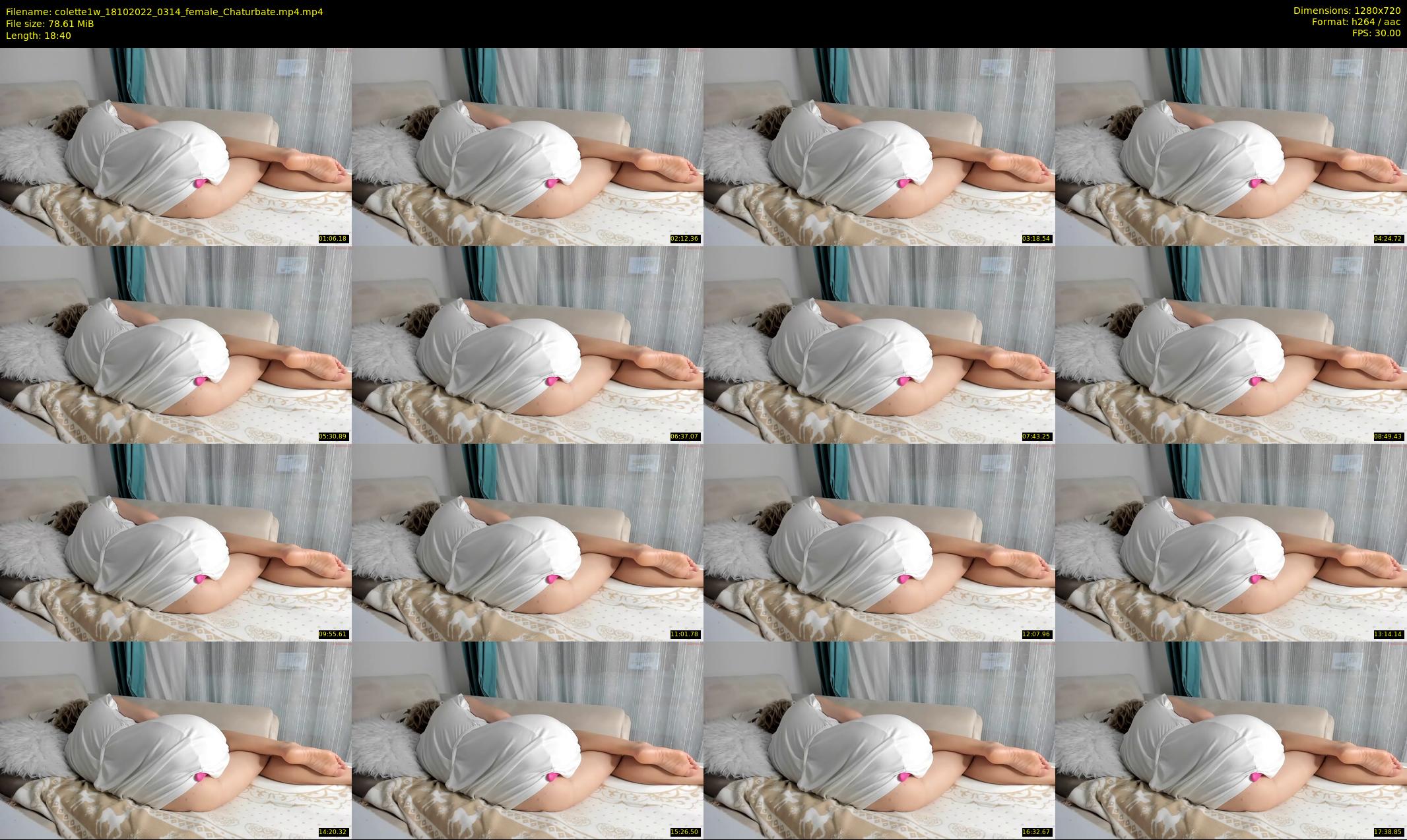 colette1w — 19 minute Chaturbate female cam show recording, 720p, Oct 18, 2022