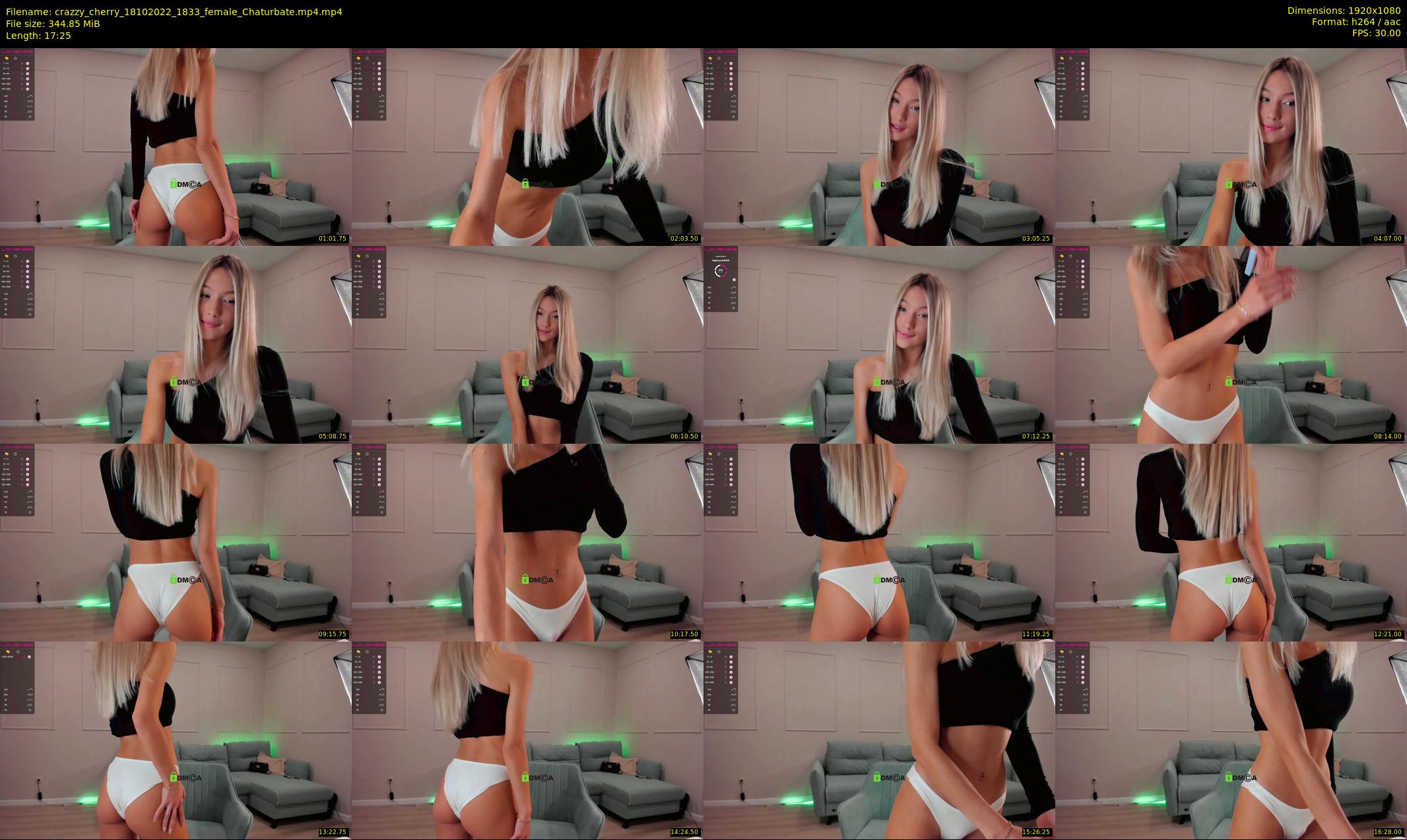 crazzy_cherry — 18 minute Chaturbate female cam show recording, 1080p, Oct 18, 2022
