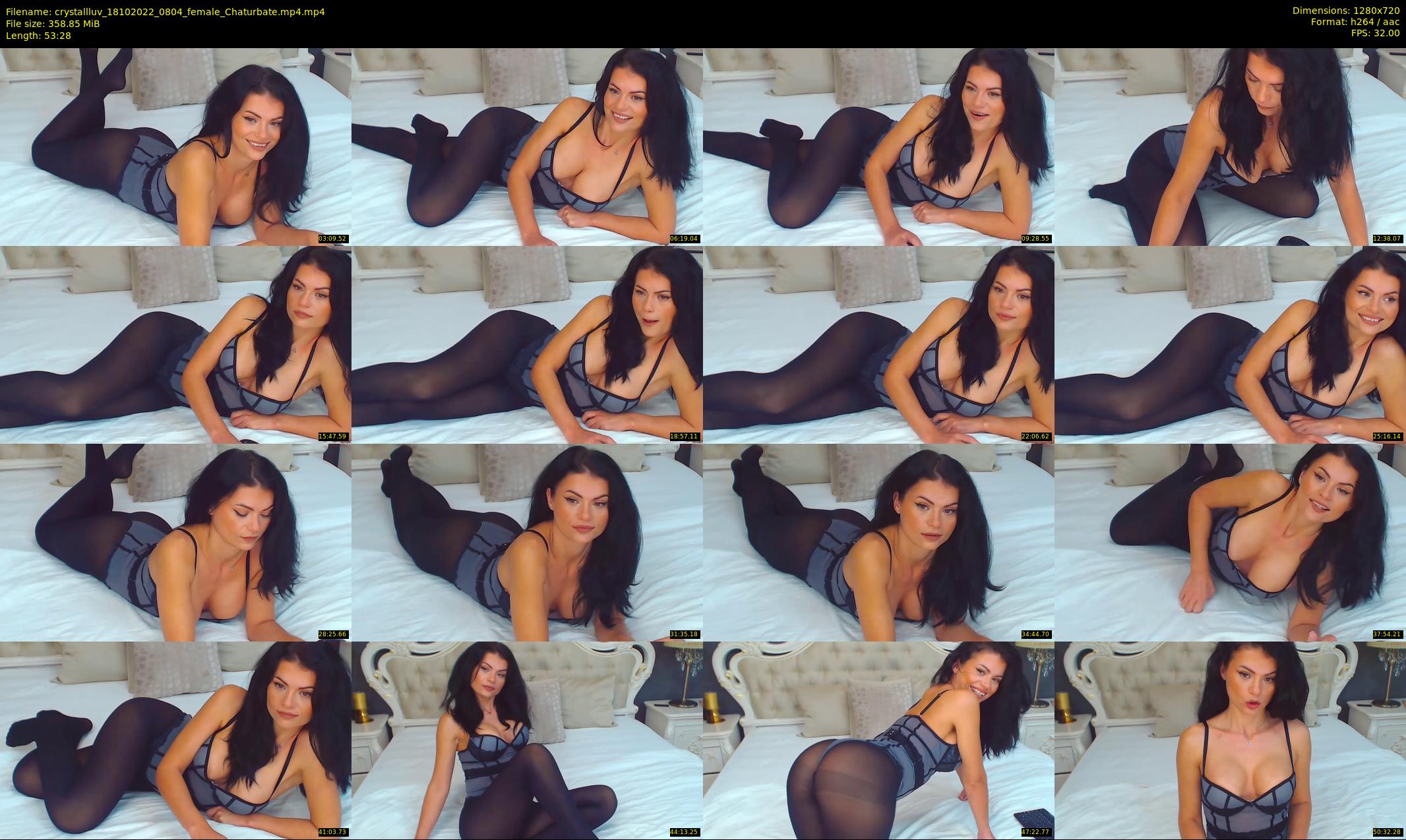 crystallluv — 54 minute Chaturbate female cam show recording, 720p, Oct 18, 2022