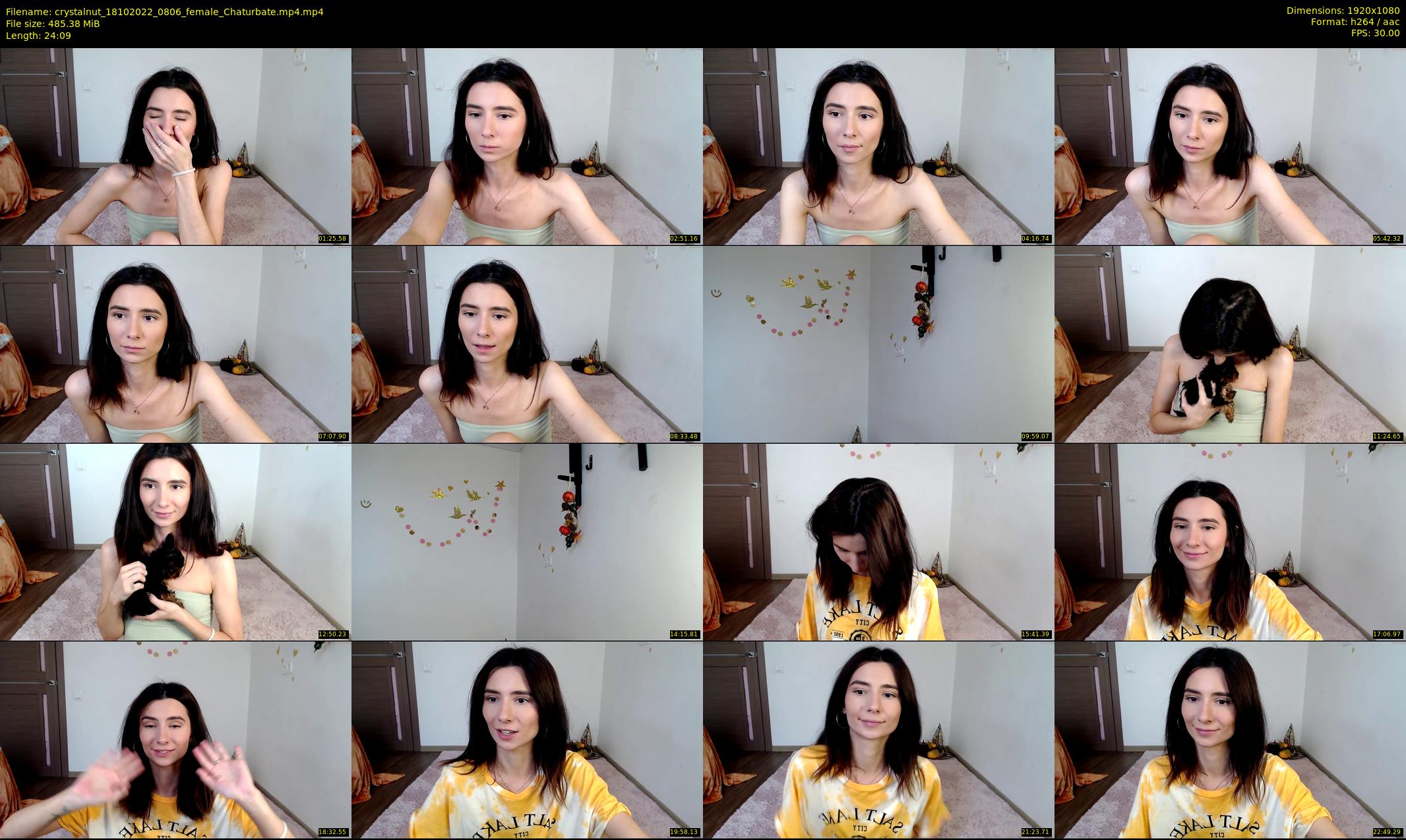 crystalnut — 25 minute Chaturbate female cam show recording, 1080p, Oct 18, 2022