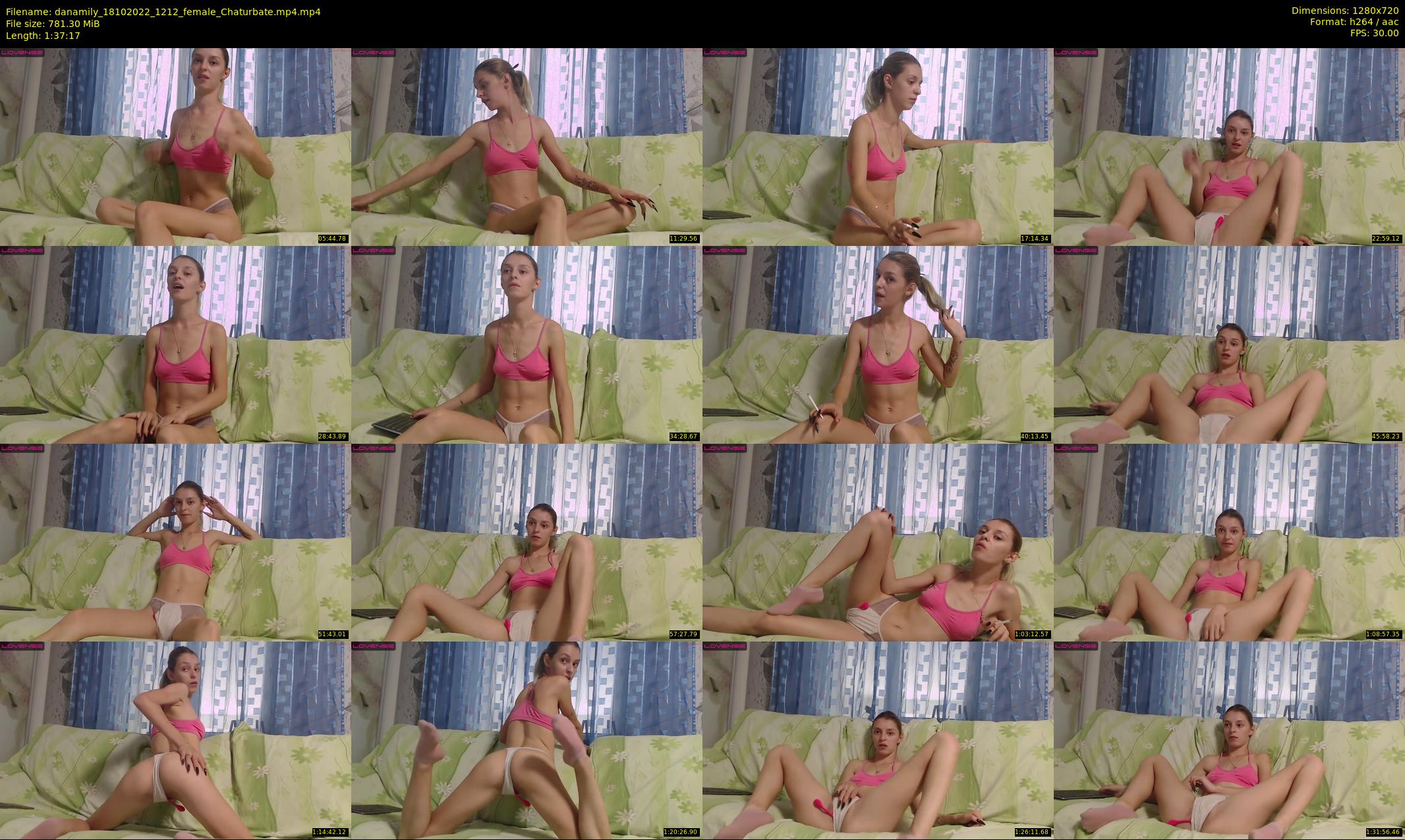 danamily — 98 minute Chaturbate female cam show recording, 720p, Oct 18, 2022