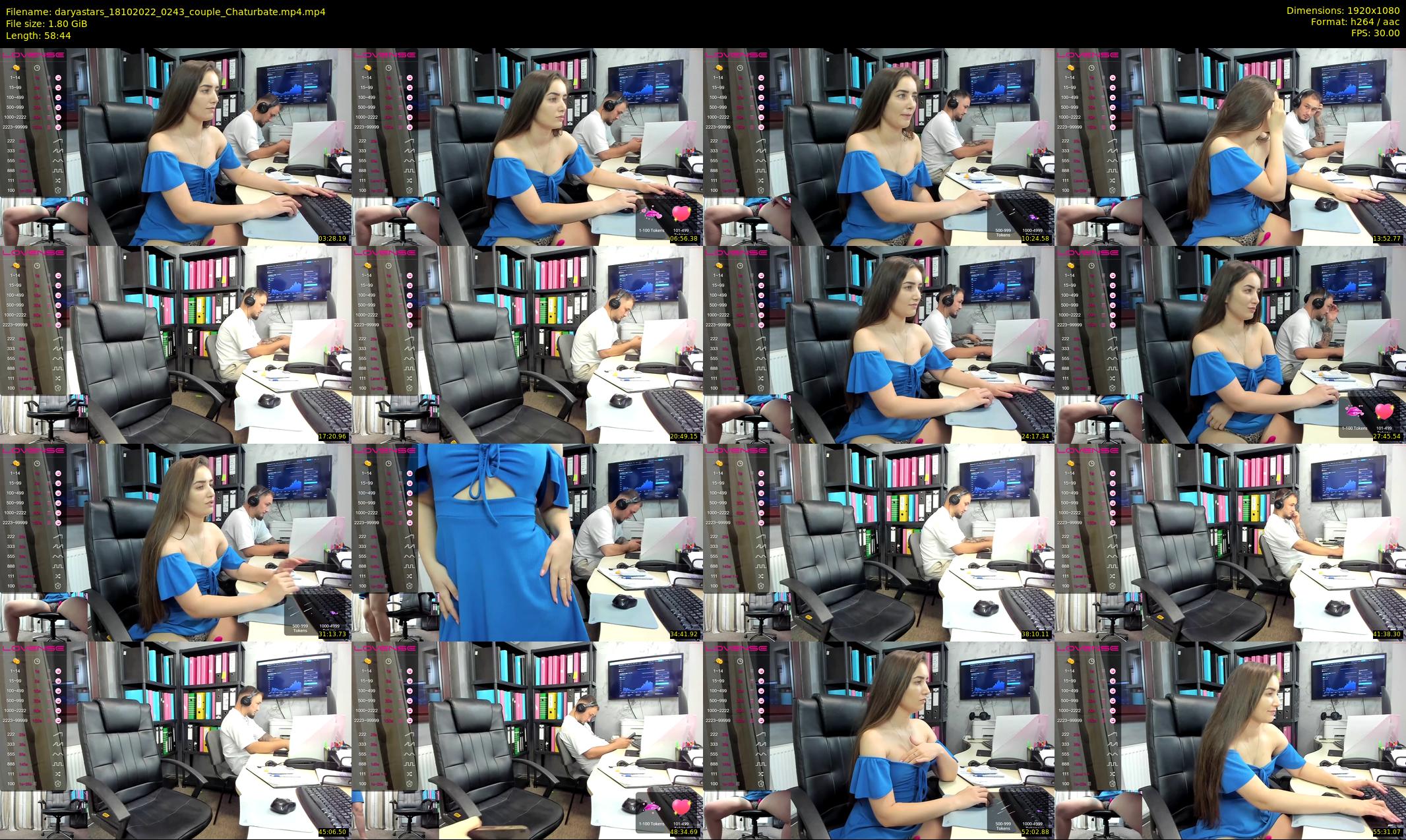 daryastars — 59 minute Chaturbate couple cam show recording, 1080p, Oct 18, 2022