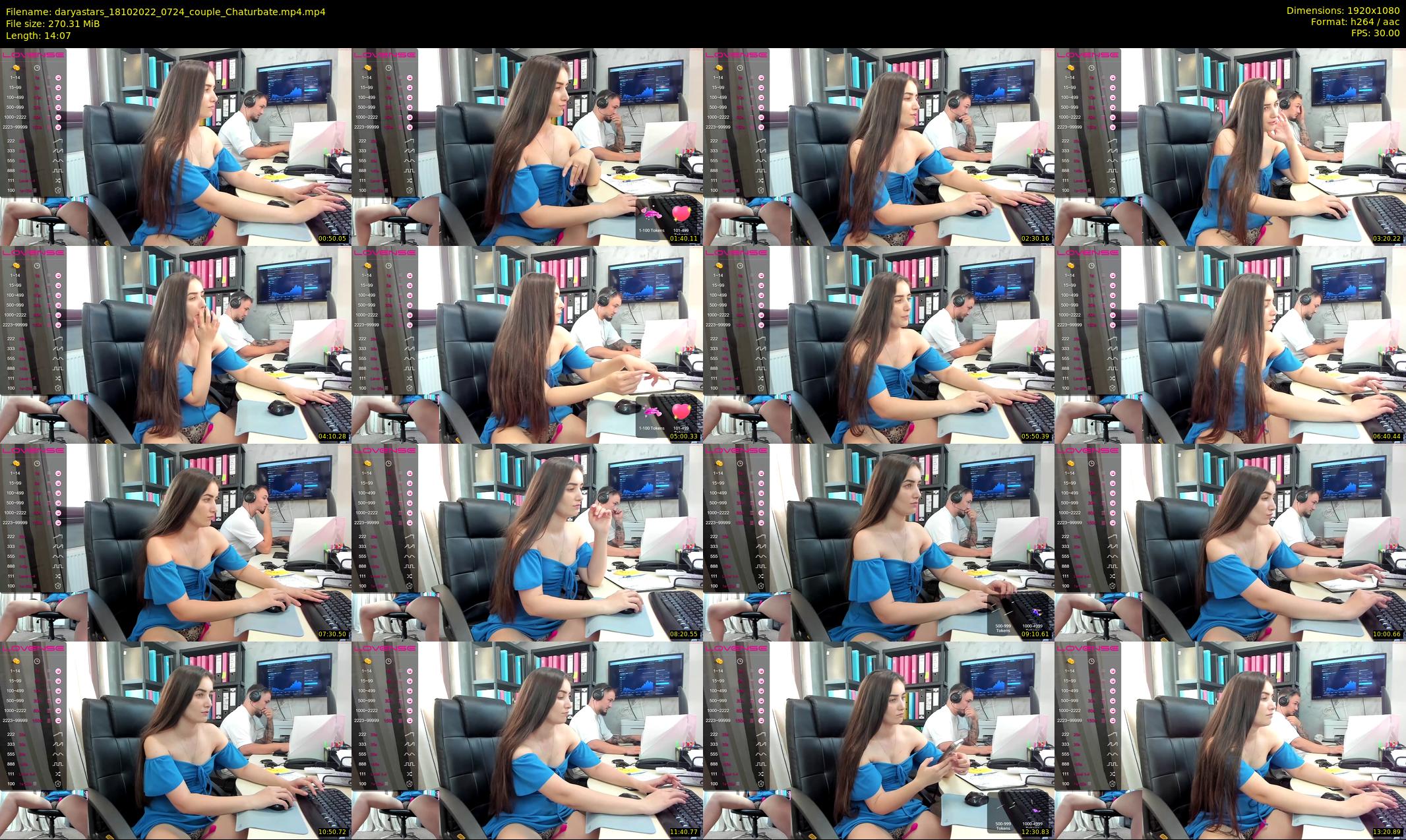 daryastars — 15 minute Chaturbate couple cam show recording, 1080p, Oct 18, 2022