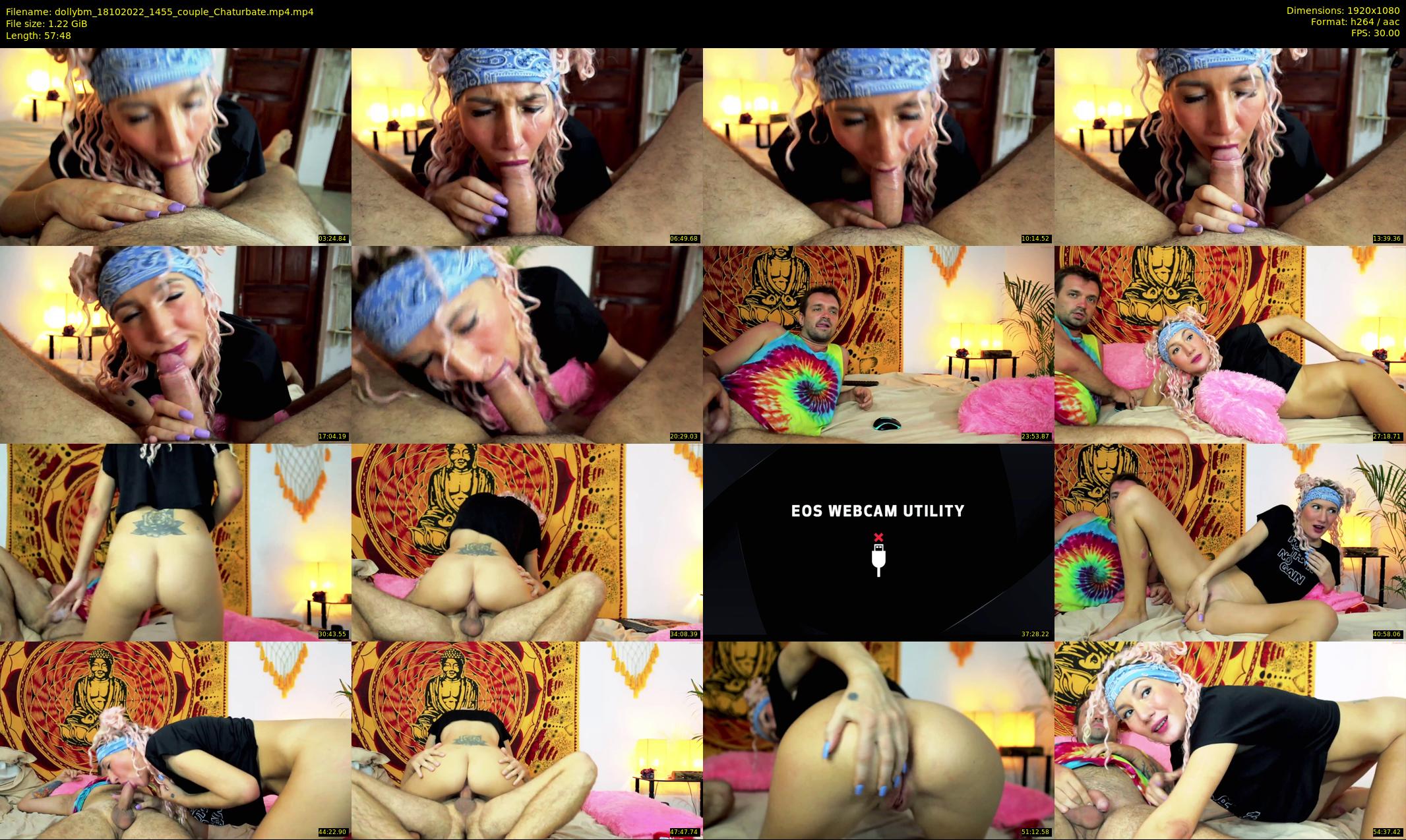 dollybm — 58 minute Chaturbate couple cam show recording, 1080p, Oct 18, 2022
