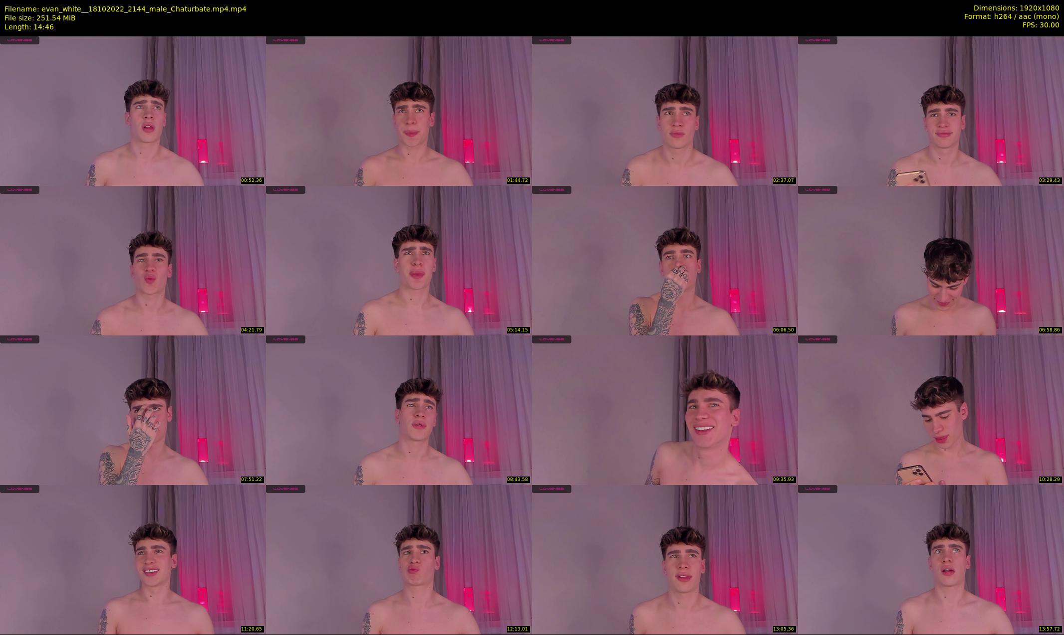 evan_white_ — 15 minute Chaturbate male cam show recording, 1080p, Oct 18, 2022