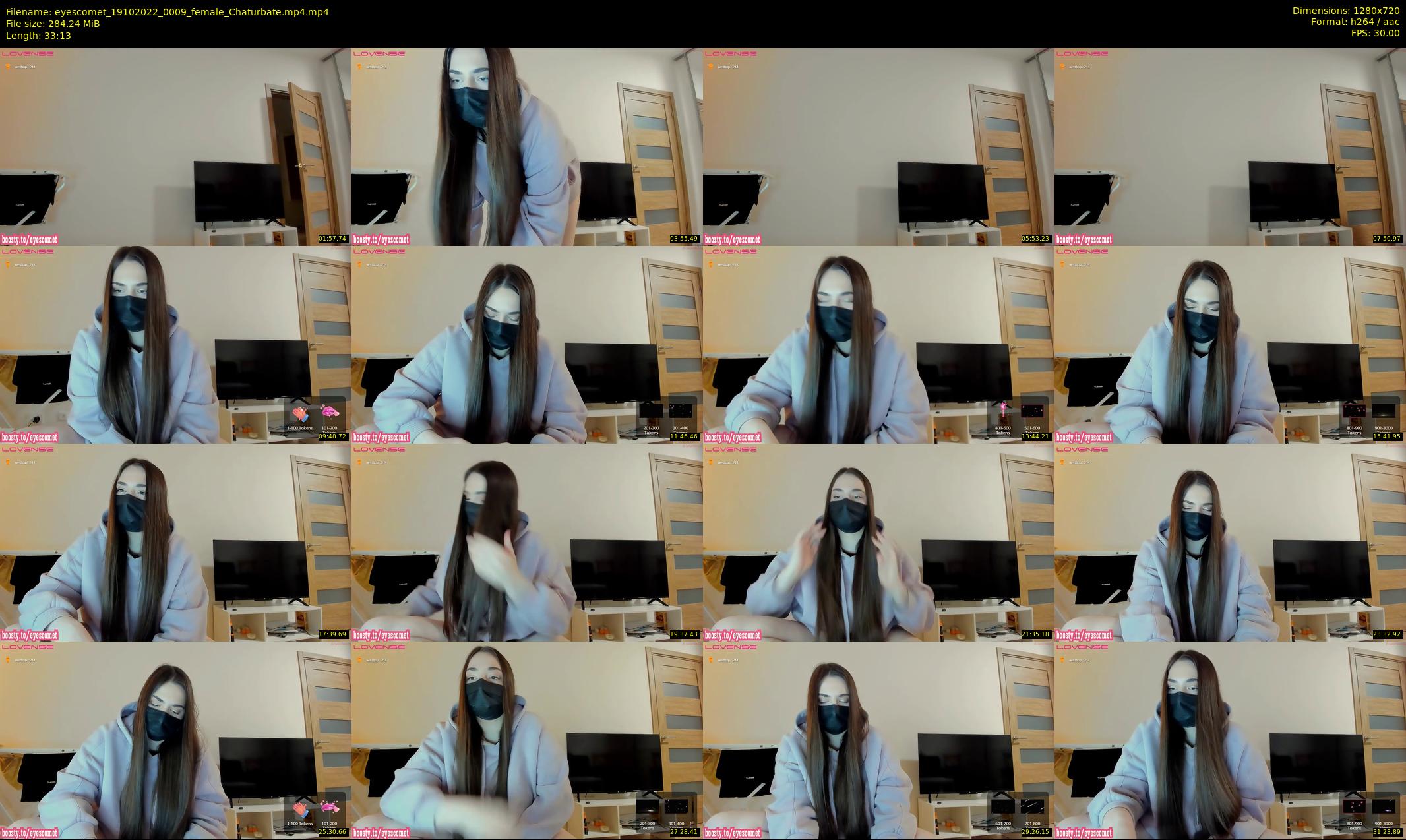 eyescomet — 34 minute Chaturbate female cam show recording, 720p, Oct 19, 2022