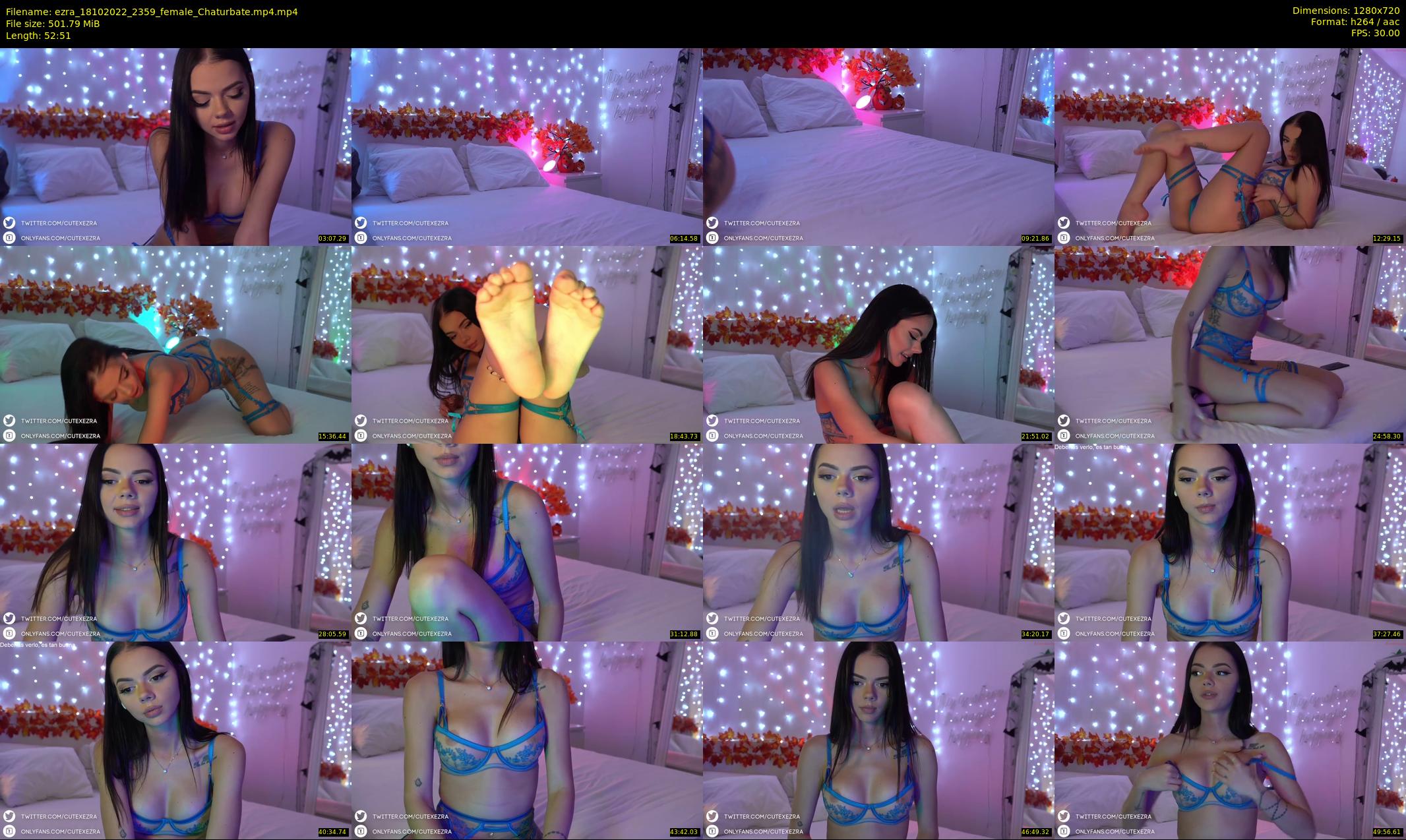 ezra — 53 minute Chaturbate female cam show recording, 720p, Oct 18, 2022