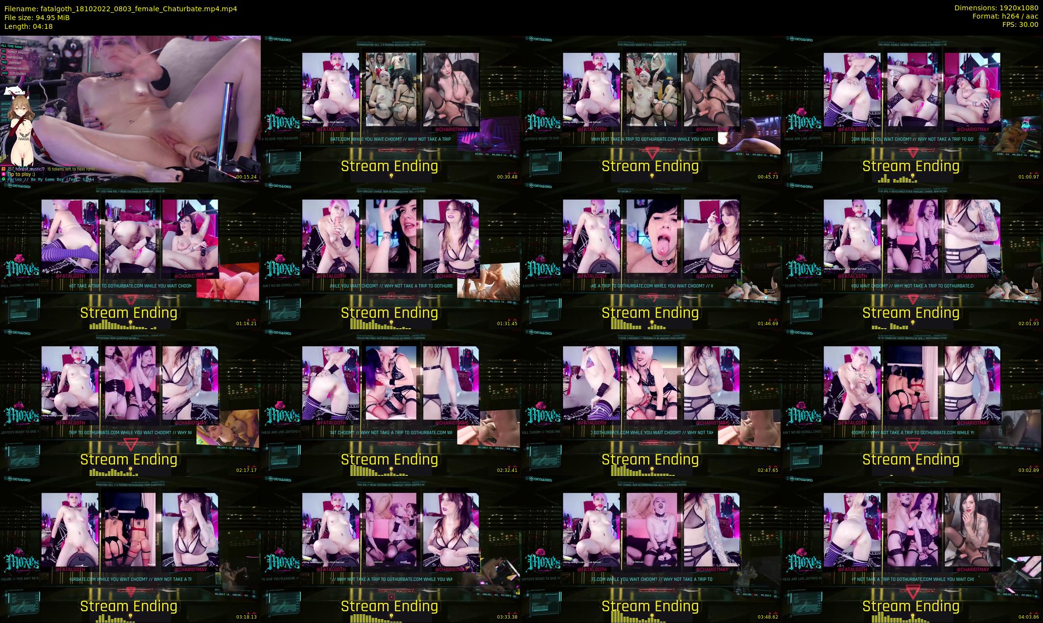fatalgoth — 5 minute Chaturbate couple cam show recording, 1080p, Oct 18, 2022