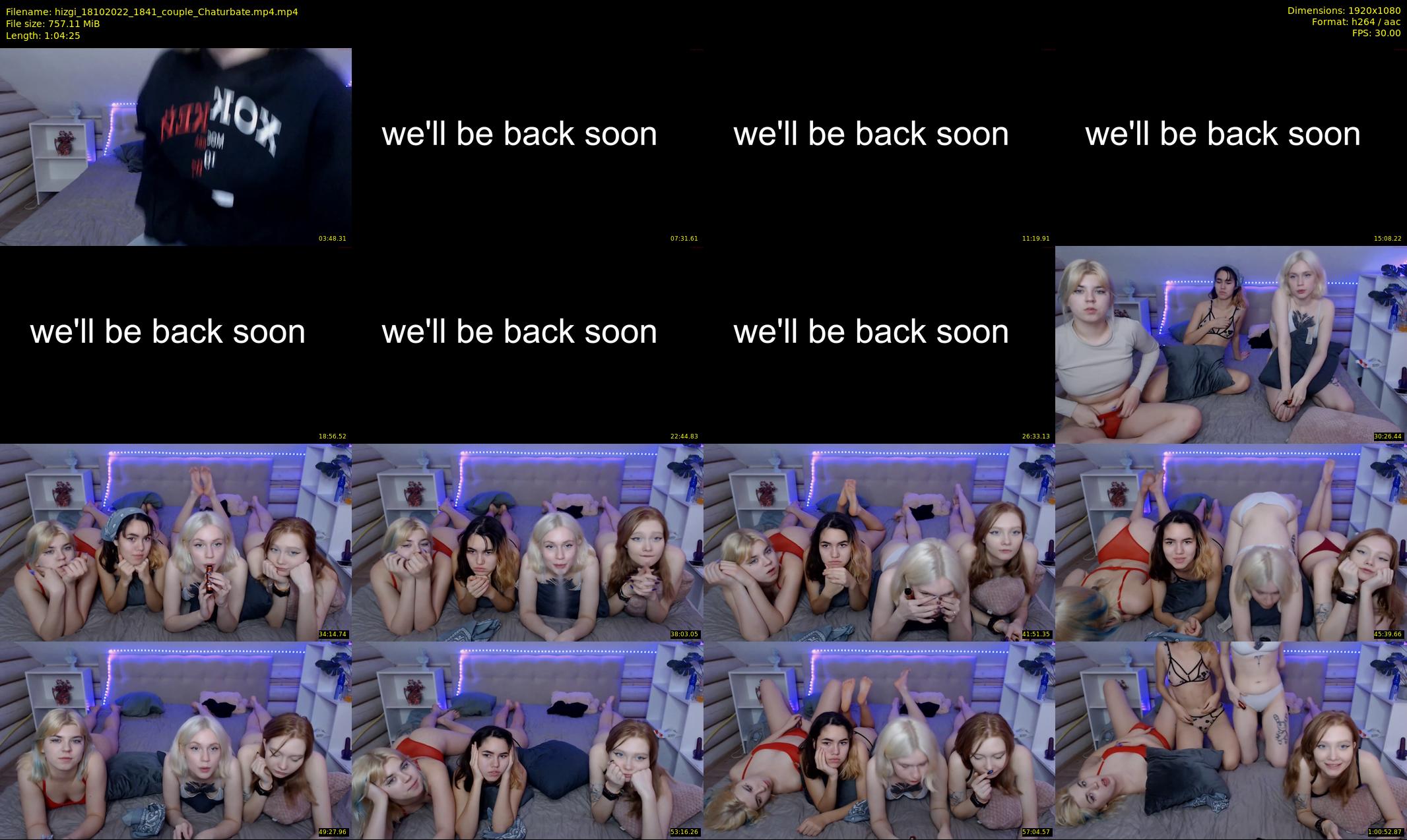 hizgi — 65 minute Chaturbate couple cam show recording, 1080p, Oct 18, 2022