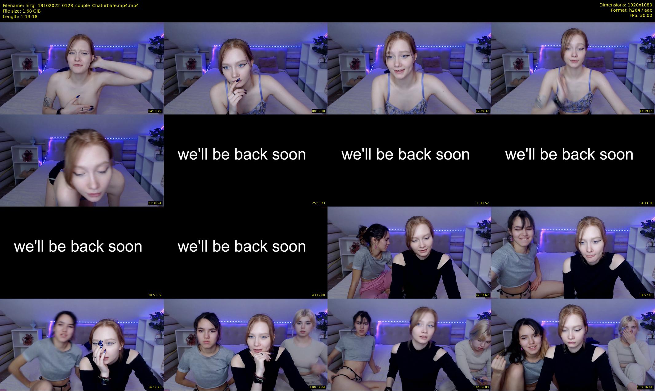 hizgi — 74 minute Chaturbate couple cam show recording, 1080p, Oct 19, 2022