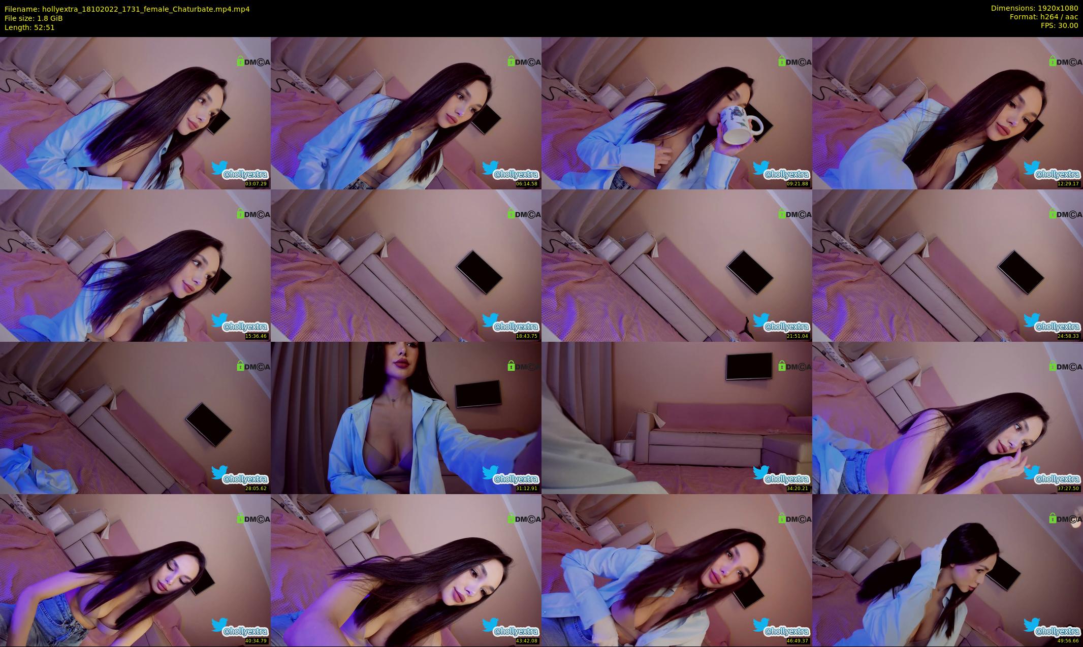 hollyextra — 53 minute Chaturbate female cam show recording, 1080p, Oct 18, 2022