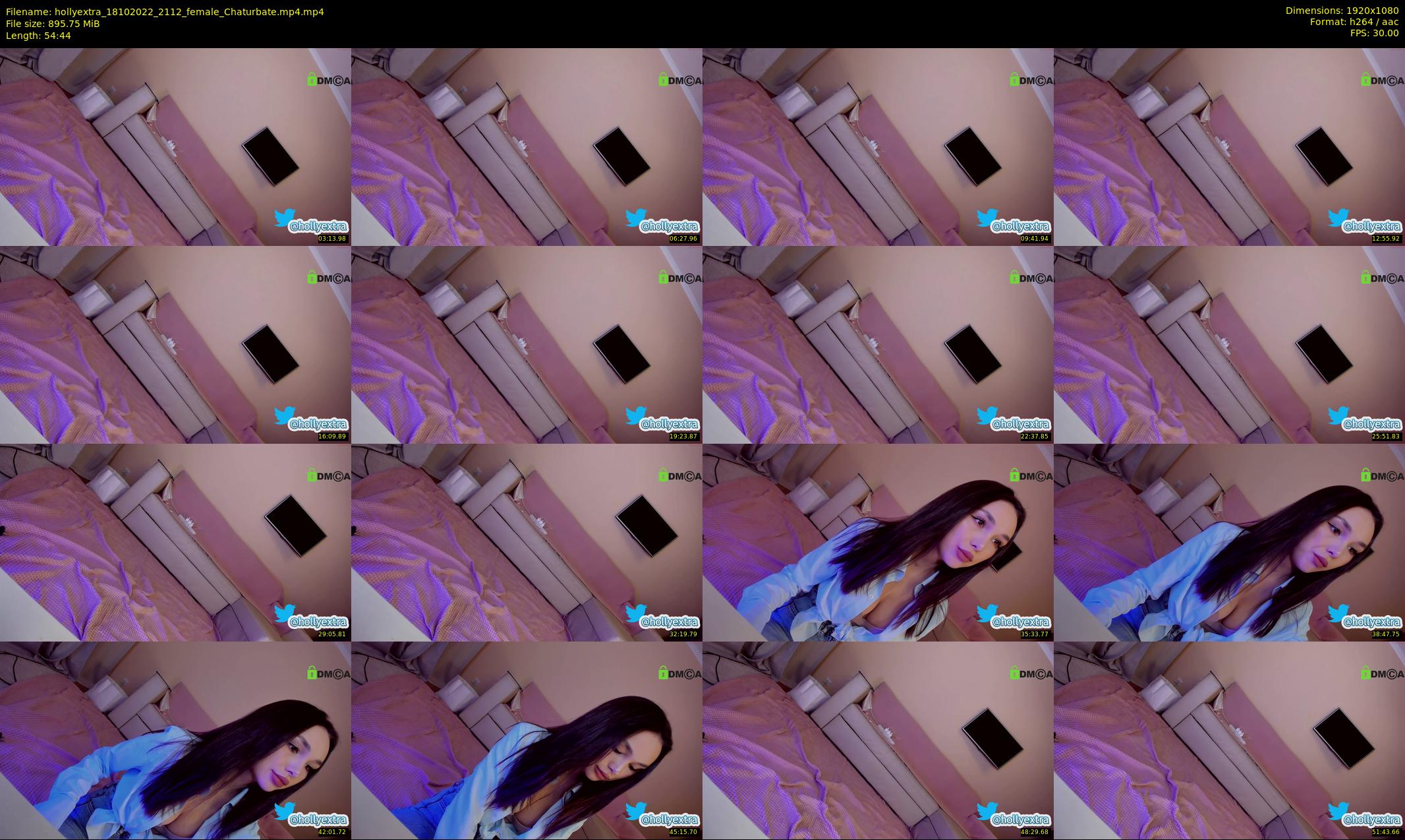 hollyextra — 55 minute Chaturbate female cam show recording, 1080p, Oct 18, 2022