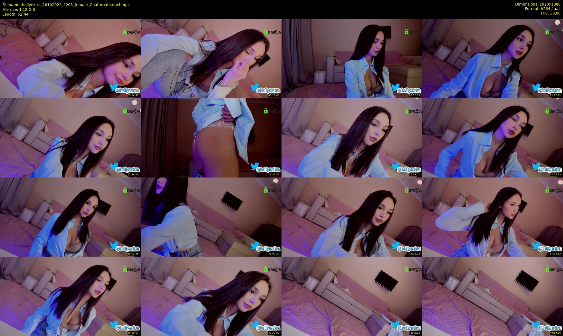hollyextra — 53 minute Chaturbate female cam show recording, 1080p, Oct 18, 2022
