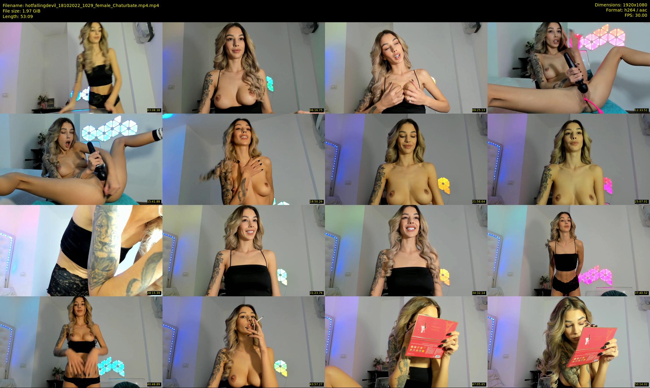 hotfallingdevil — 54 minute Chaturbate female cam show recording, 1080p, Oct 18, 2022