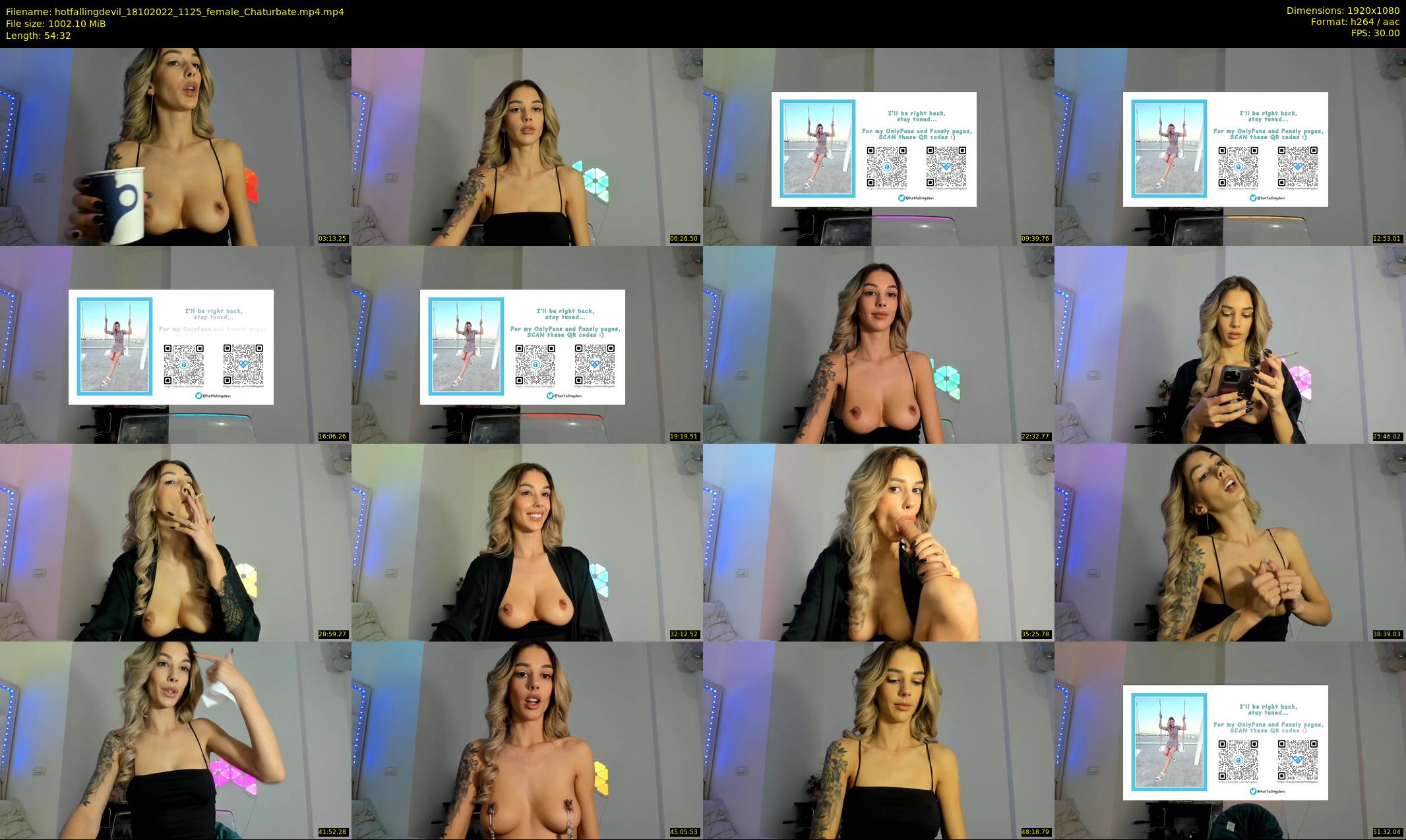 hotfallingdevil — 55 minute Chaturbate female cam show recording, 1080p, Oct 18, 2022