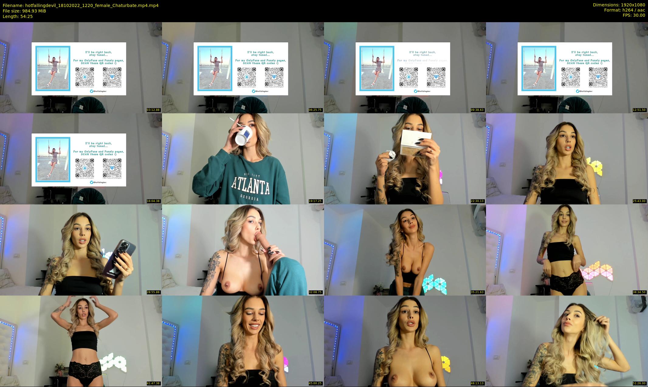 hotfallingdevil — 55 minute Chaturbate female cam show recording, 1080p, Oct 18, 2022