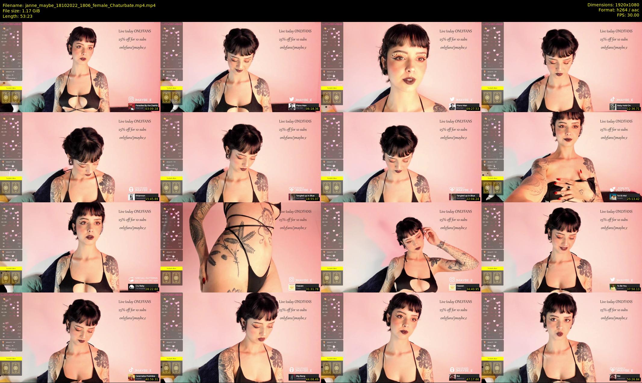 janne_maybe — 54 minute Chaturbate female cam show recording, 1080p, Oct 18, 2022