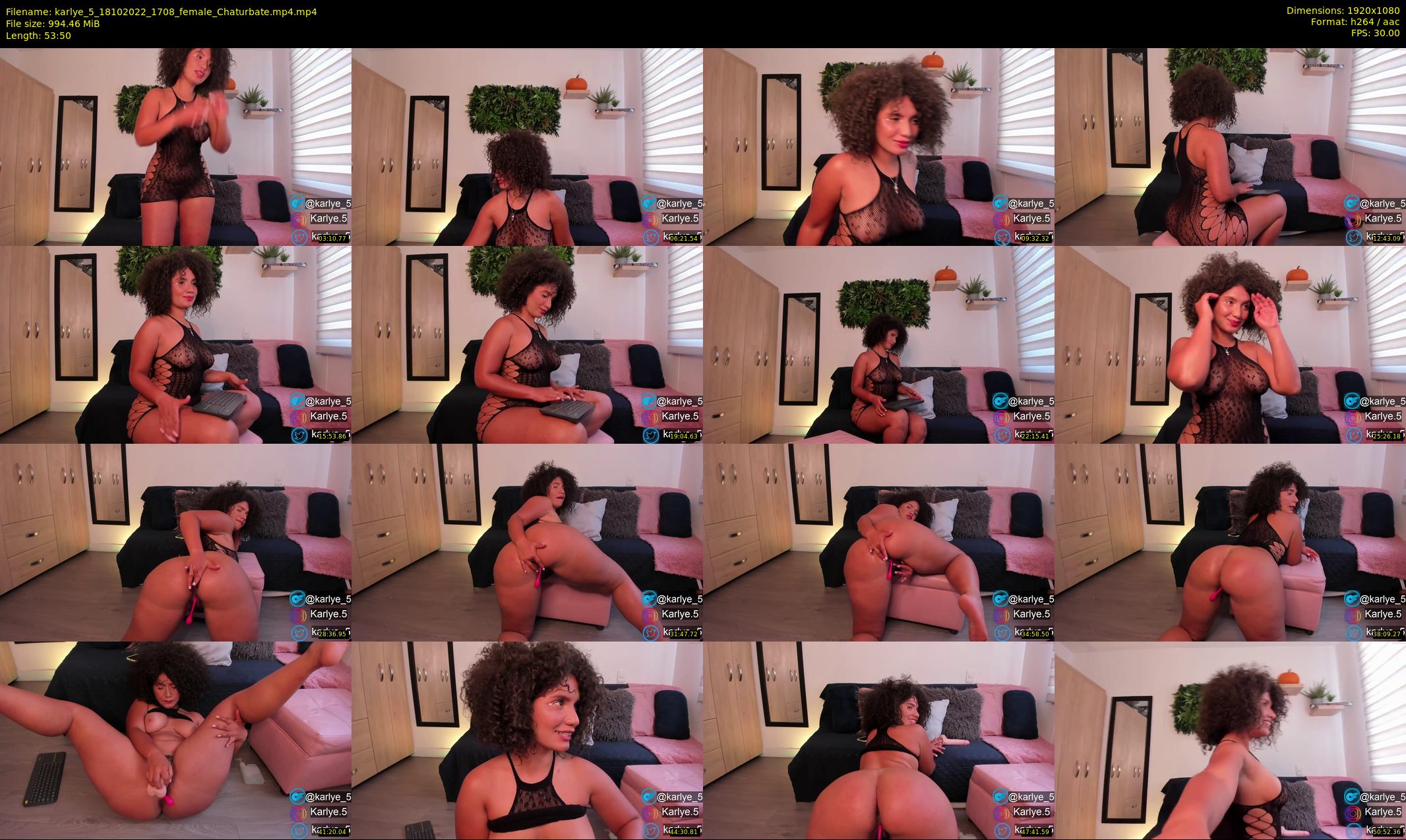 karlye_5 — 54 minute Chaturbate female cam show recording, 1080p, Oct 18, 2022