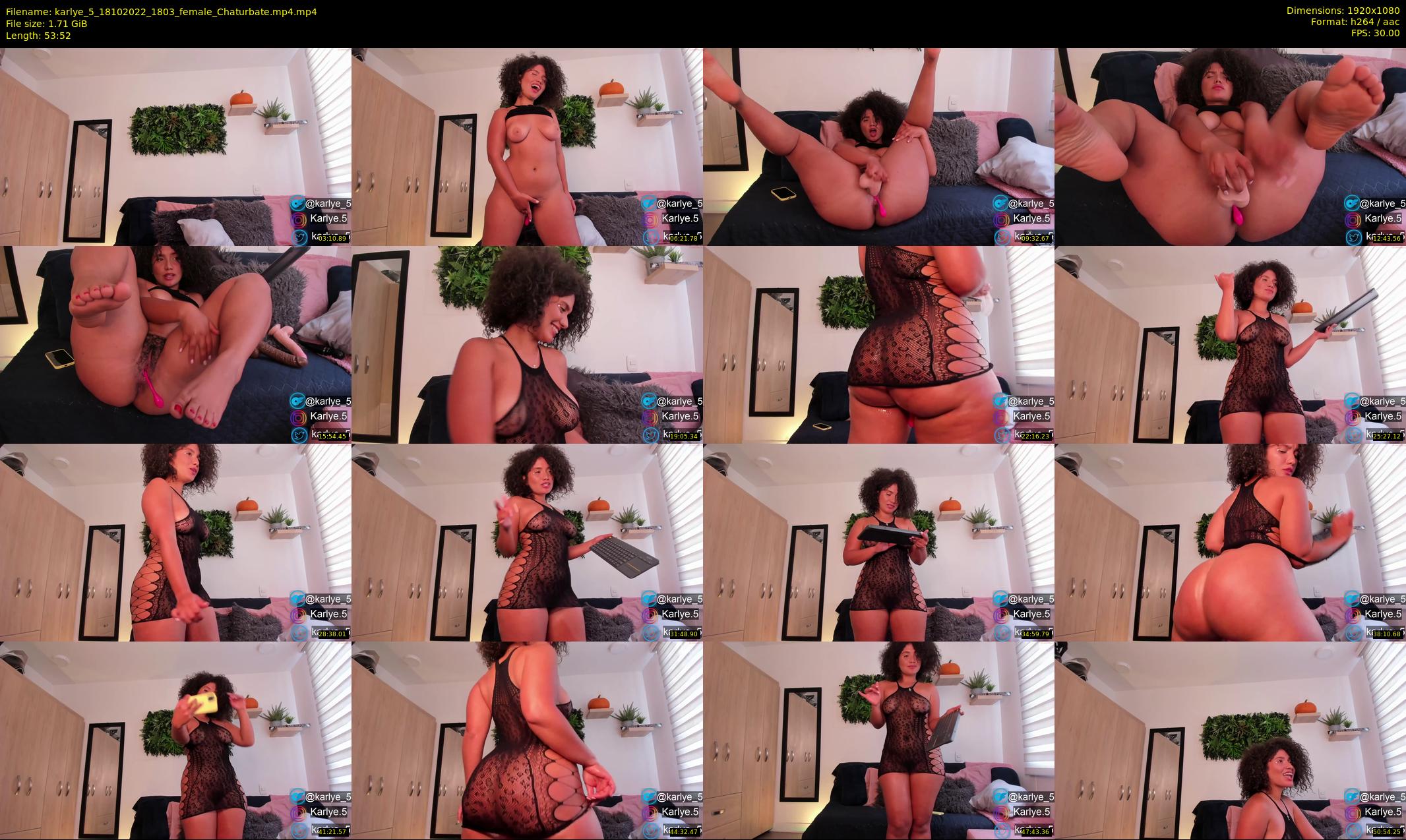 karlye_5 — 54 minute Chaturbate female cam show recording, 1080p, Oct 18, 2022