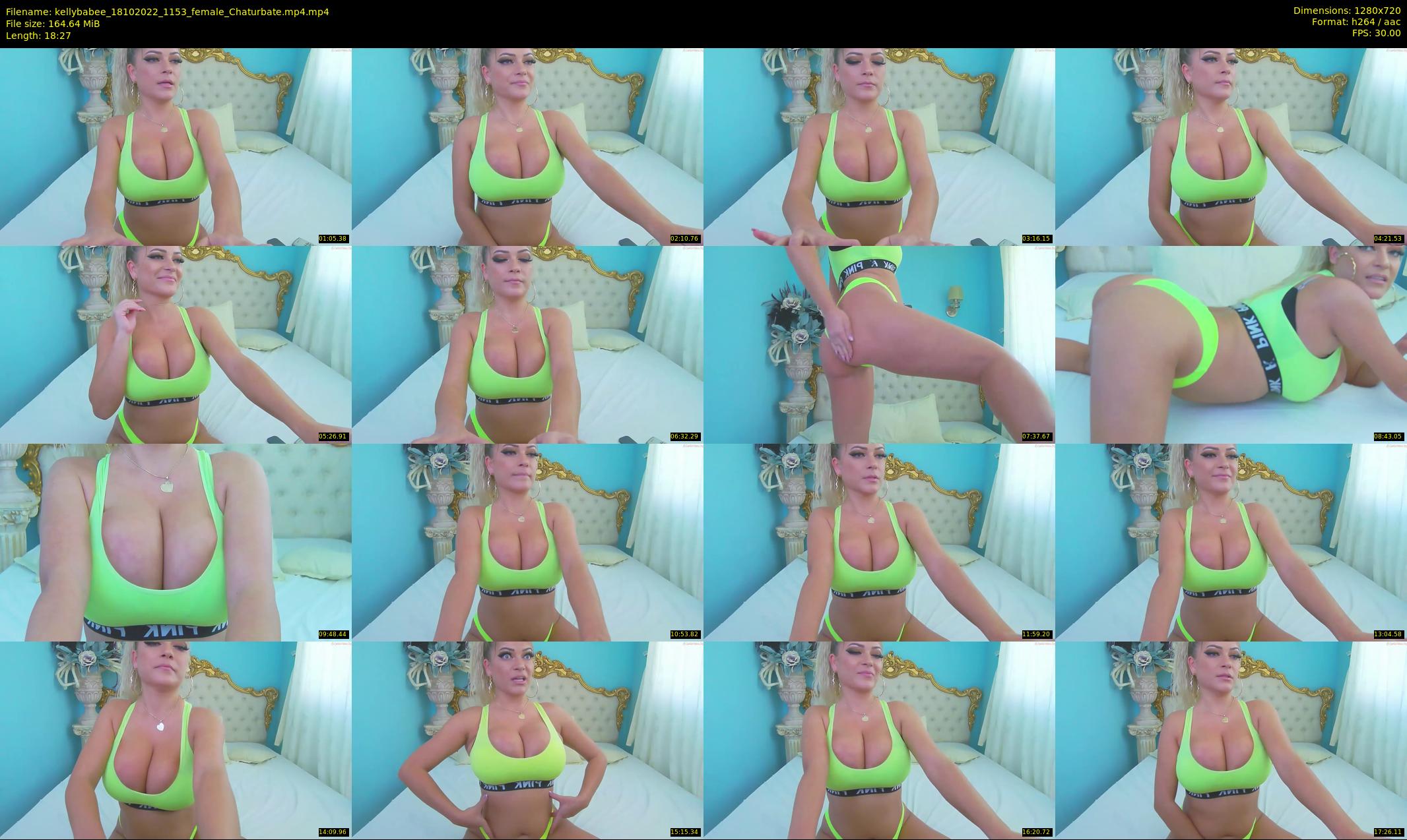 kellybabee — 19 minute Chaturbate female cam show recording, 720p, Oct 18, 2022