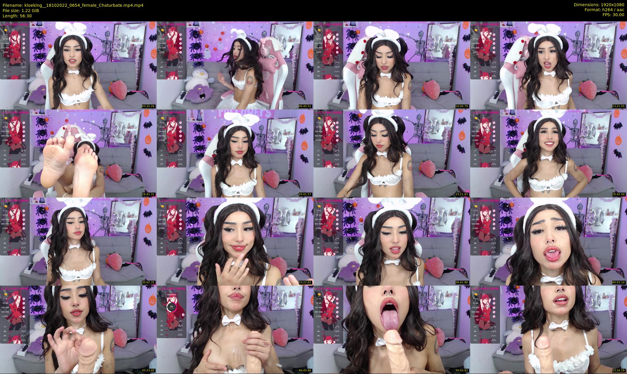 kloeking_ — 57 minute Chaturbate female cam show recording, 1080p, Oct 18, 2022