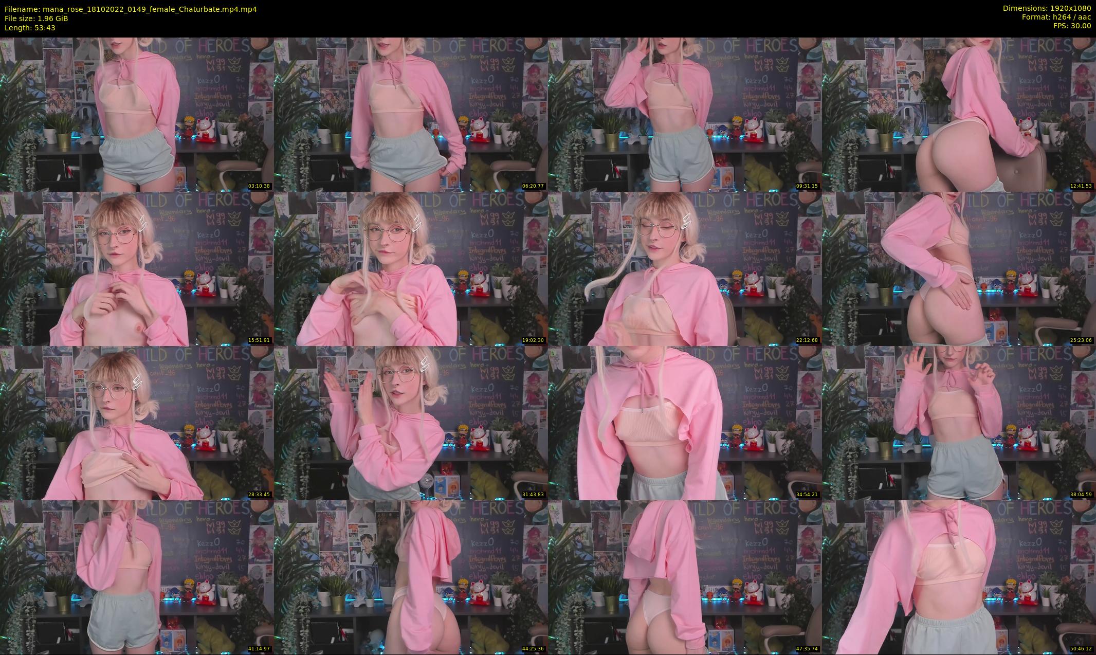 mana_rose — 54 minute Chaturbate female cam show recording, 1080p, Oct 18, 2022
