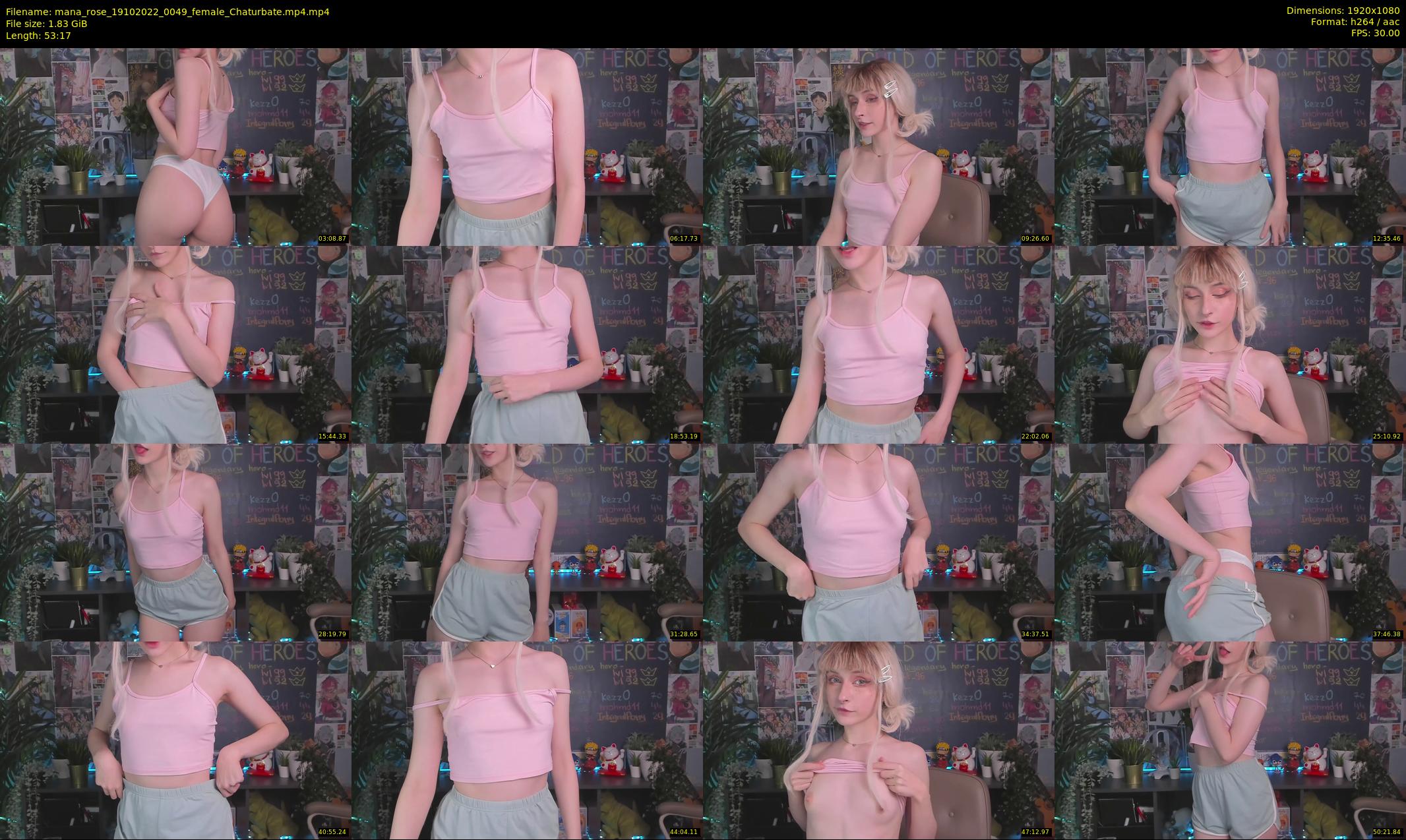 mana_rose — 54 minute Chaturbate female cam show recording, 1080p, Oct 19, 2022