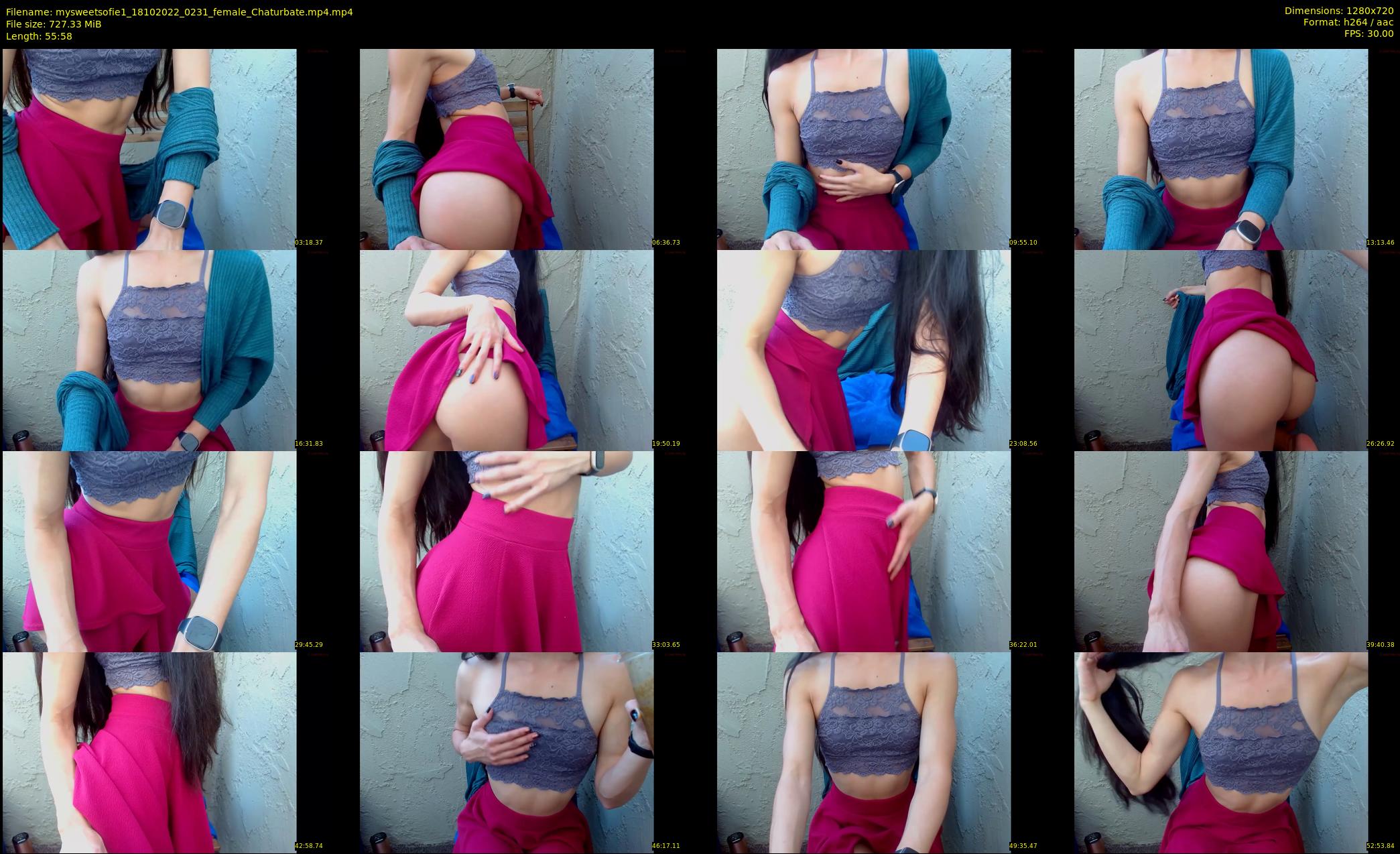 mysweetsofie1 — 56 minute Chaturbate female cam show recording, 720p, Oct 18, 2022