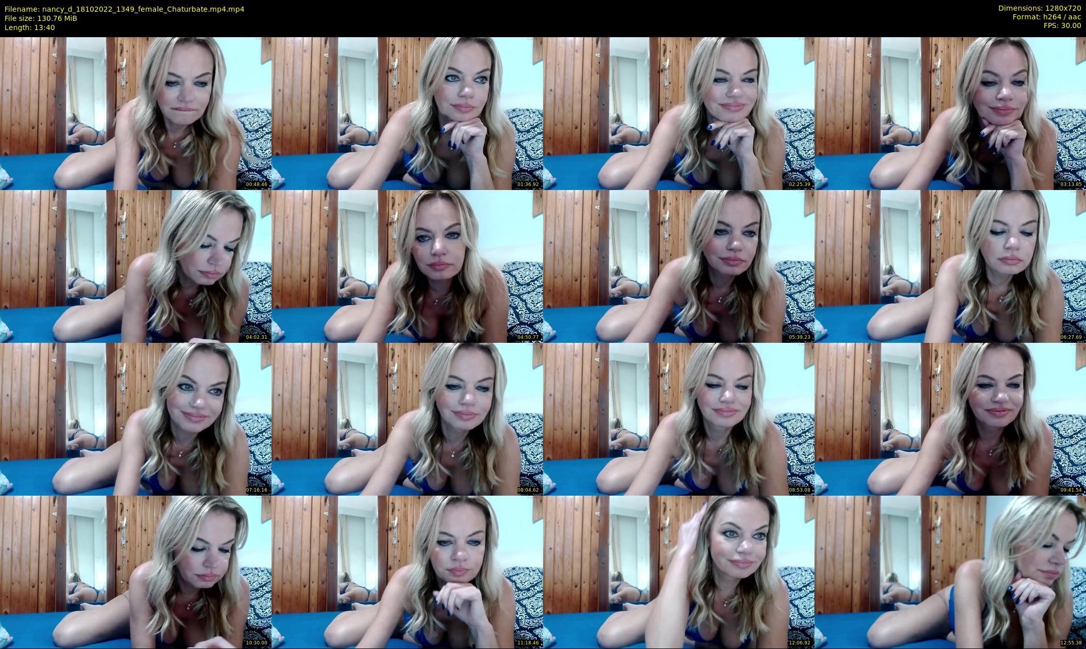nancy_d — 14 minute Chaturbate female cam show recording, 720p, Oct 18, 2022