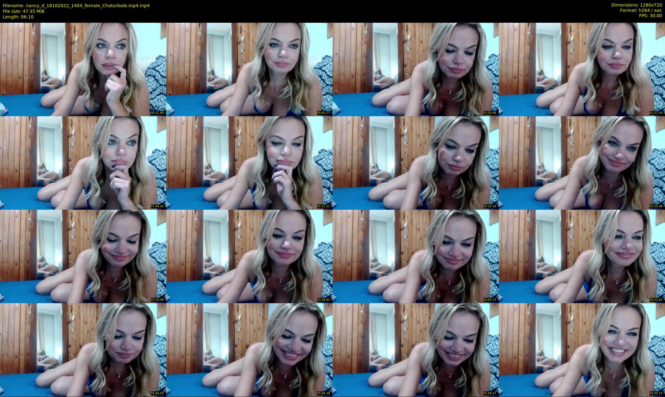 nancy_d — 7 minute Chaturbate female cam show recording, 720p, Oct 18, 2022