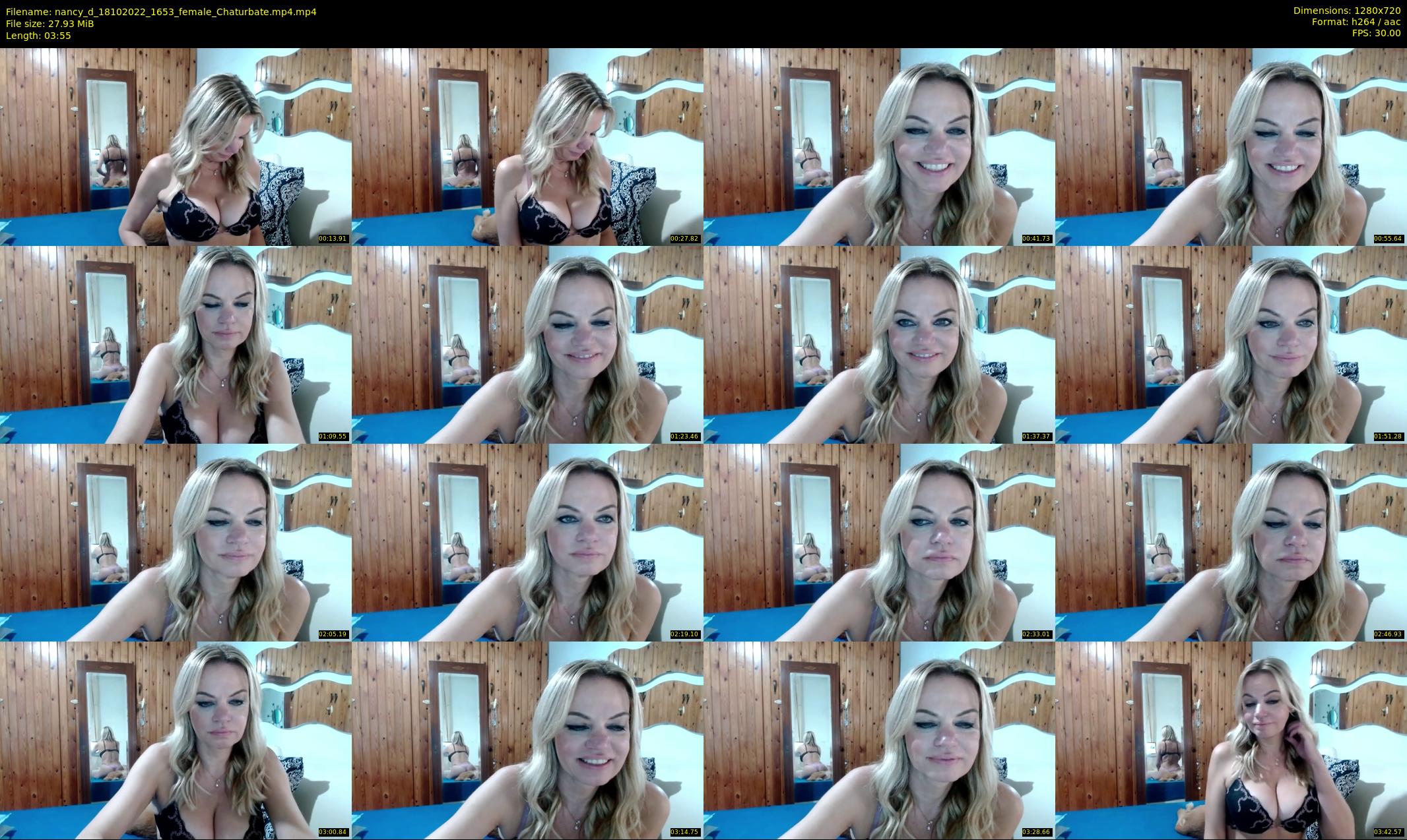 nancy_d — 4 minute Chaturbate female cam show recording, 720p, Oct 18, 2022