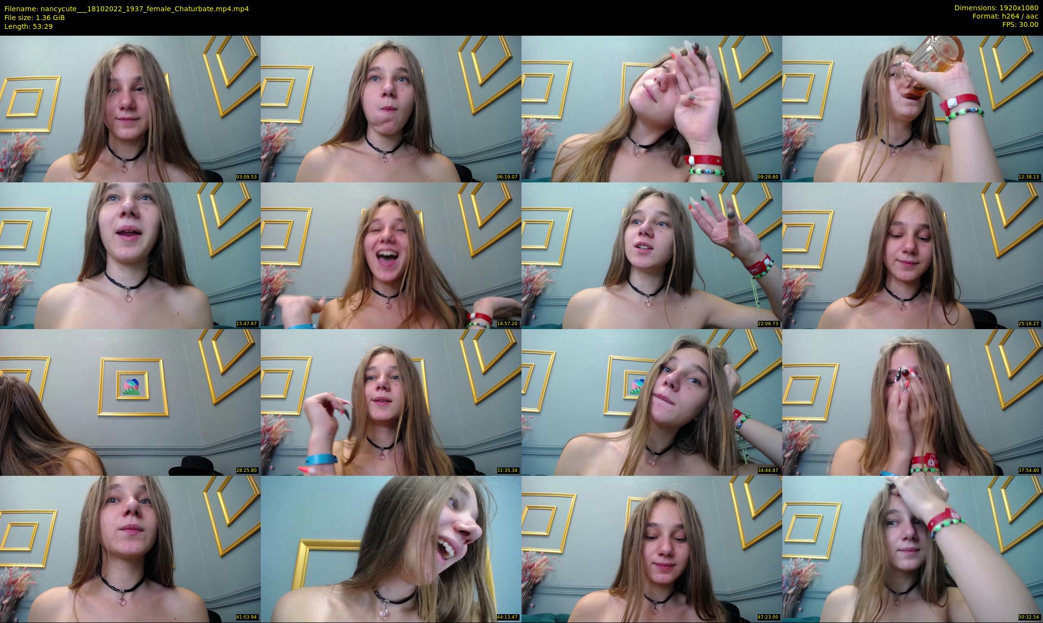 nancycute__ — 54 minute Chaturbate female cam show recording, 1080p, Oct 18, 2022