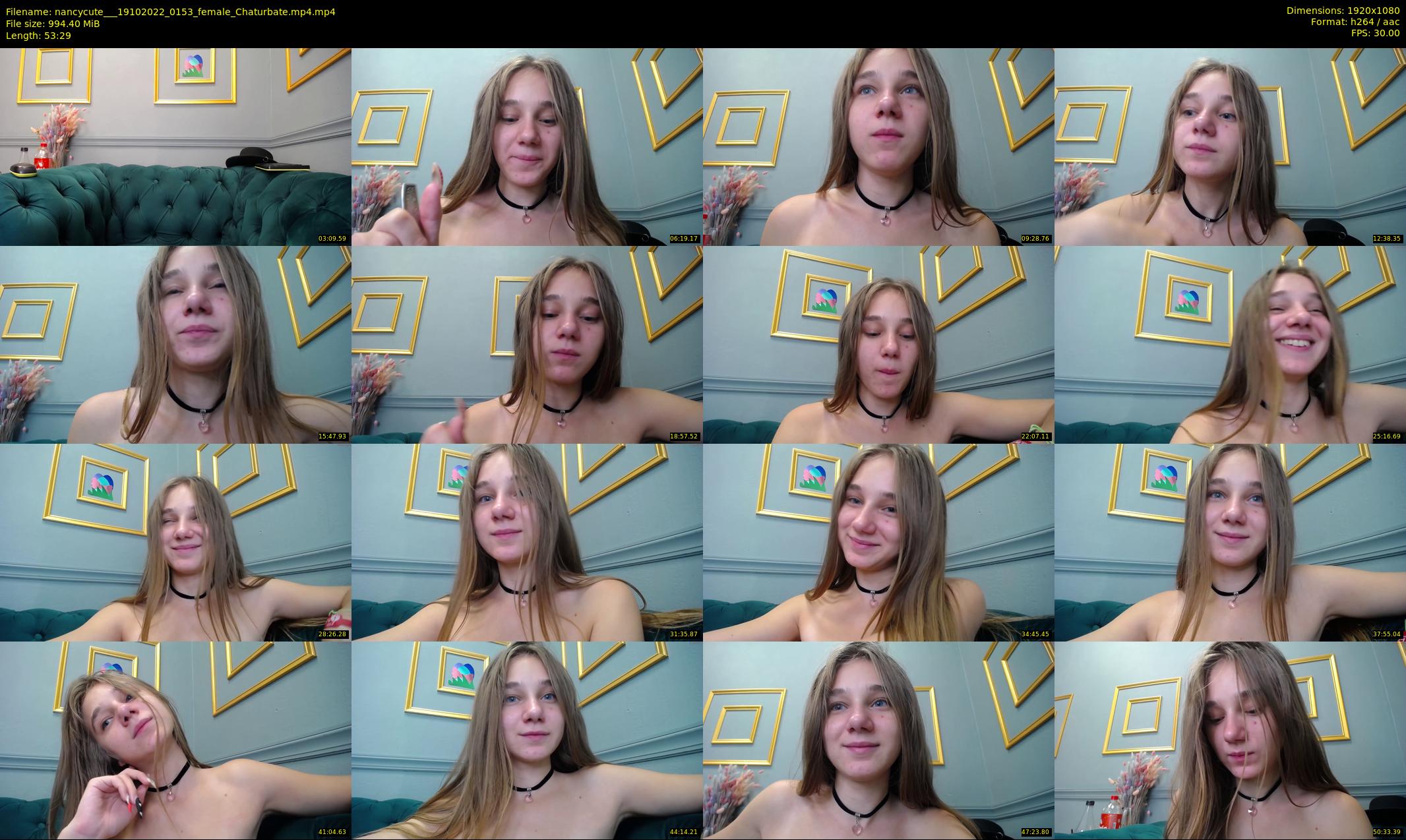 nancycute__ — 54 minute Chaturbate female cam show recording, 1080p, Oct 19, 2022