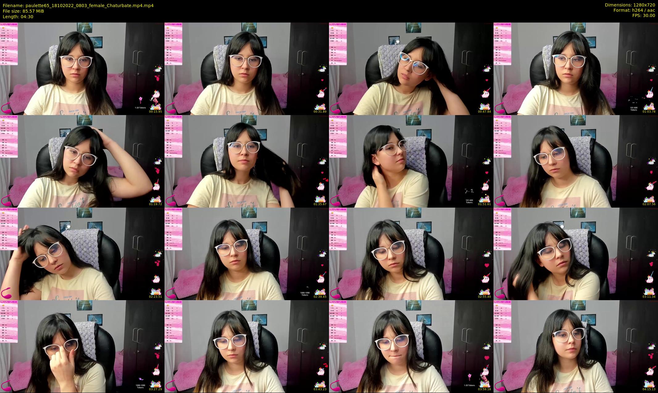 paulette65 — 5 minute Chaturbate female cam show recording, 720p, Oct 18, 2022