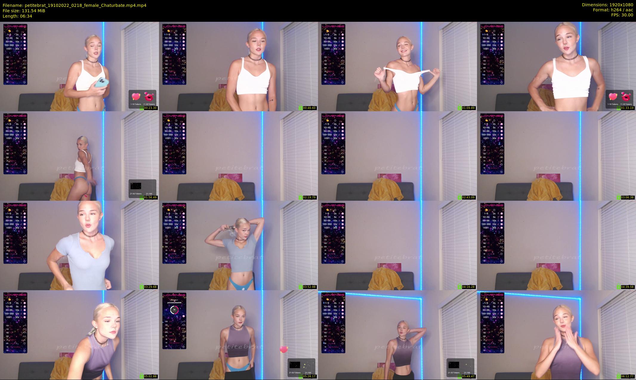 petitebrat — 7 minute Chaturbate female cam show recording, 1080p, Oct 19, 2022