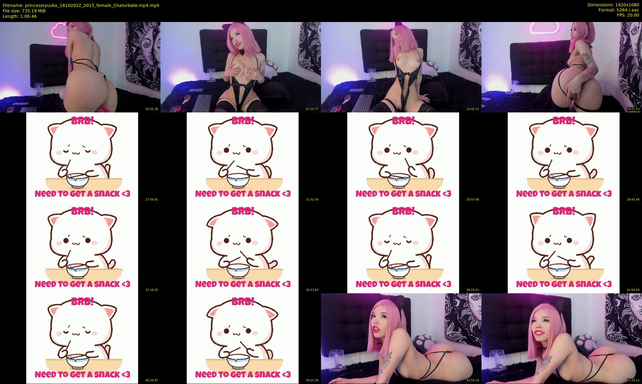 princessryuuko — 61 minute Chaturbate female cam show recording, 1080p, Oct 18, 2022