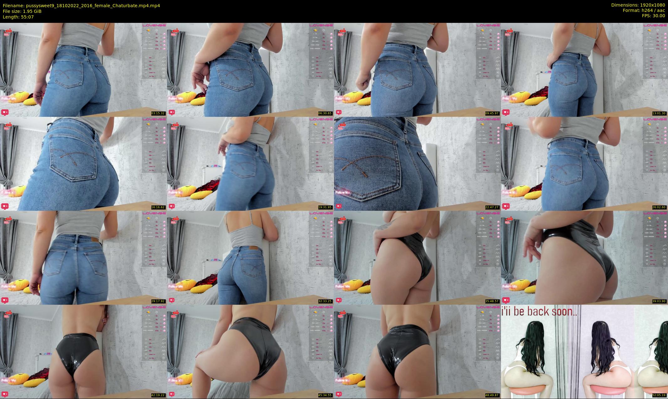 pussysweet9 — 56 minute Chaturbate female cam show recording, 1080p, Oct 18, 2022