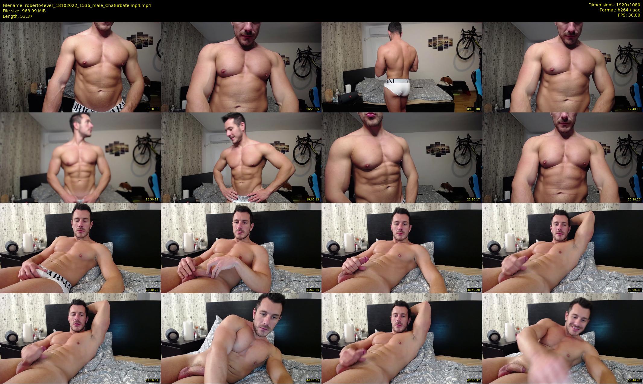 roberto4ever — 54 minute Chaturbate male cam show recording, 1080p, Oct 18, 2022