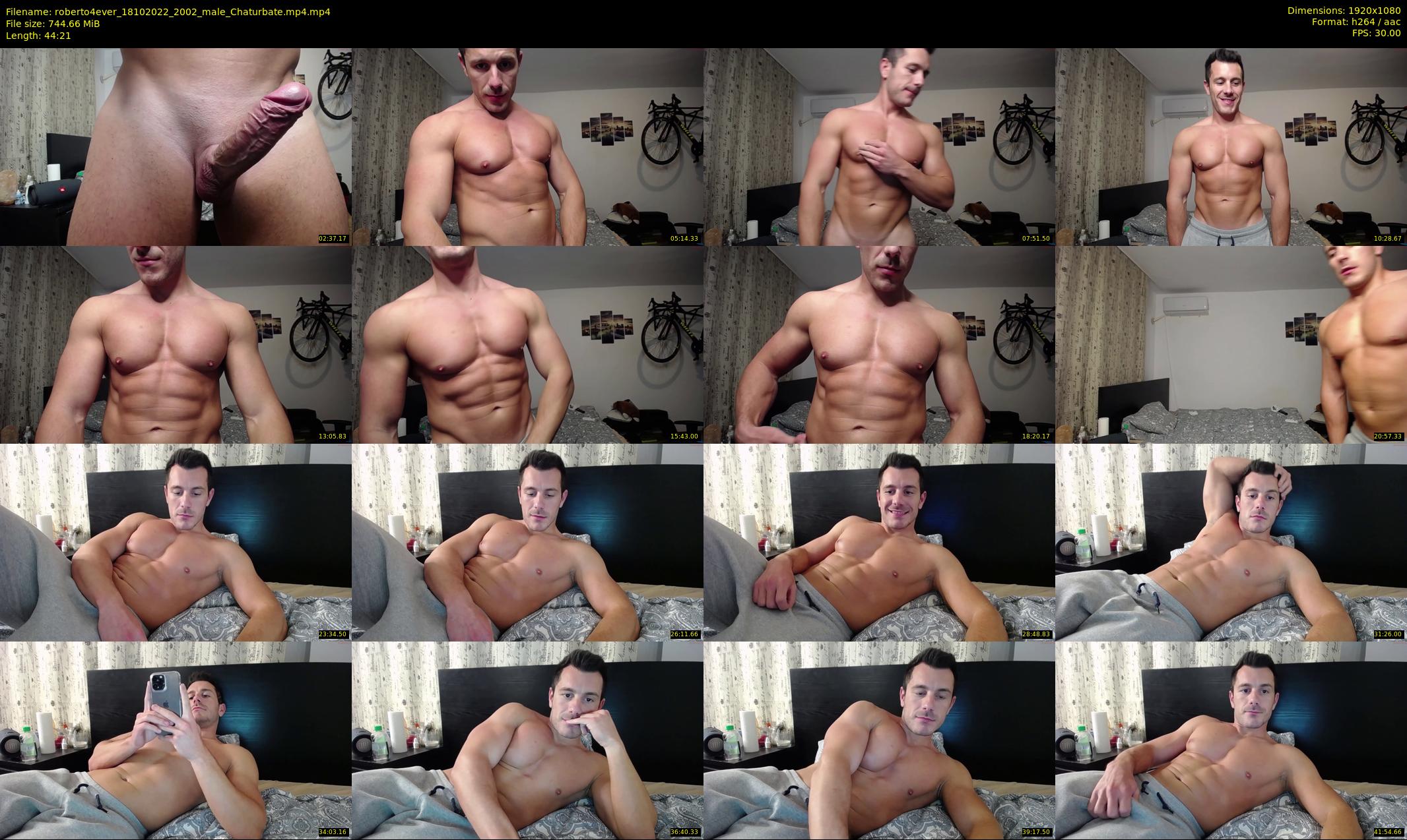 roberto4ever — 45 minute Chaturbate male cam show recording, 1080p, Oct 18, 2022