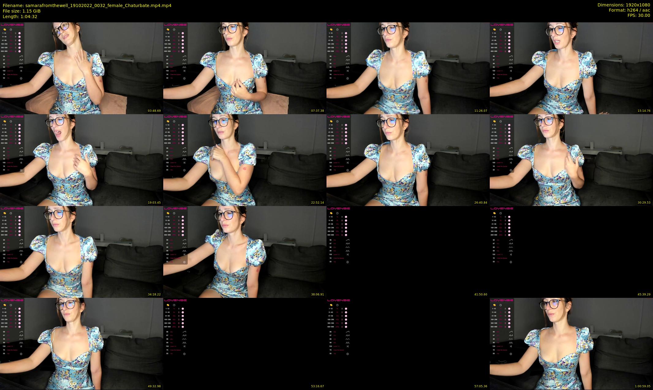 samarafromthewell — 65 minute Chaturbate female cam show recording, 1080p, Oct 19, 2022