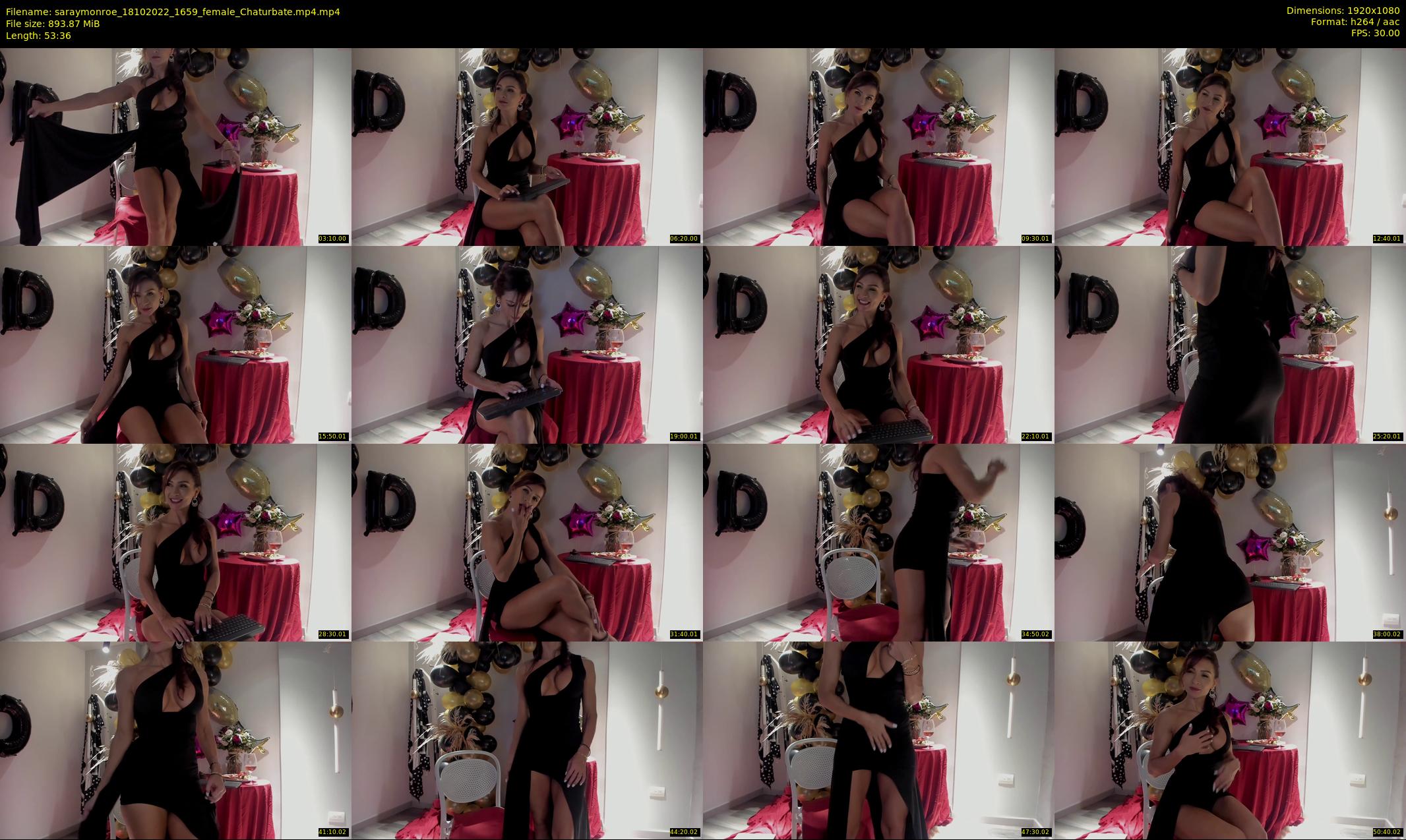saraymonroe — 54 minute Chaturbate female cam show recording, 1080p, Oct 18, 2022
