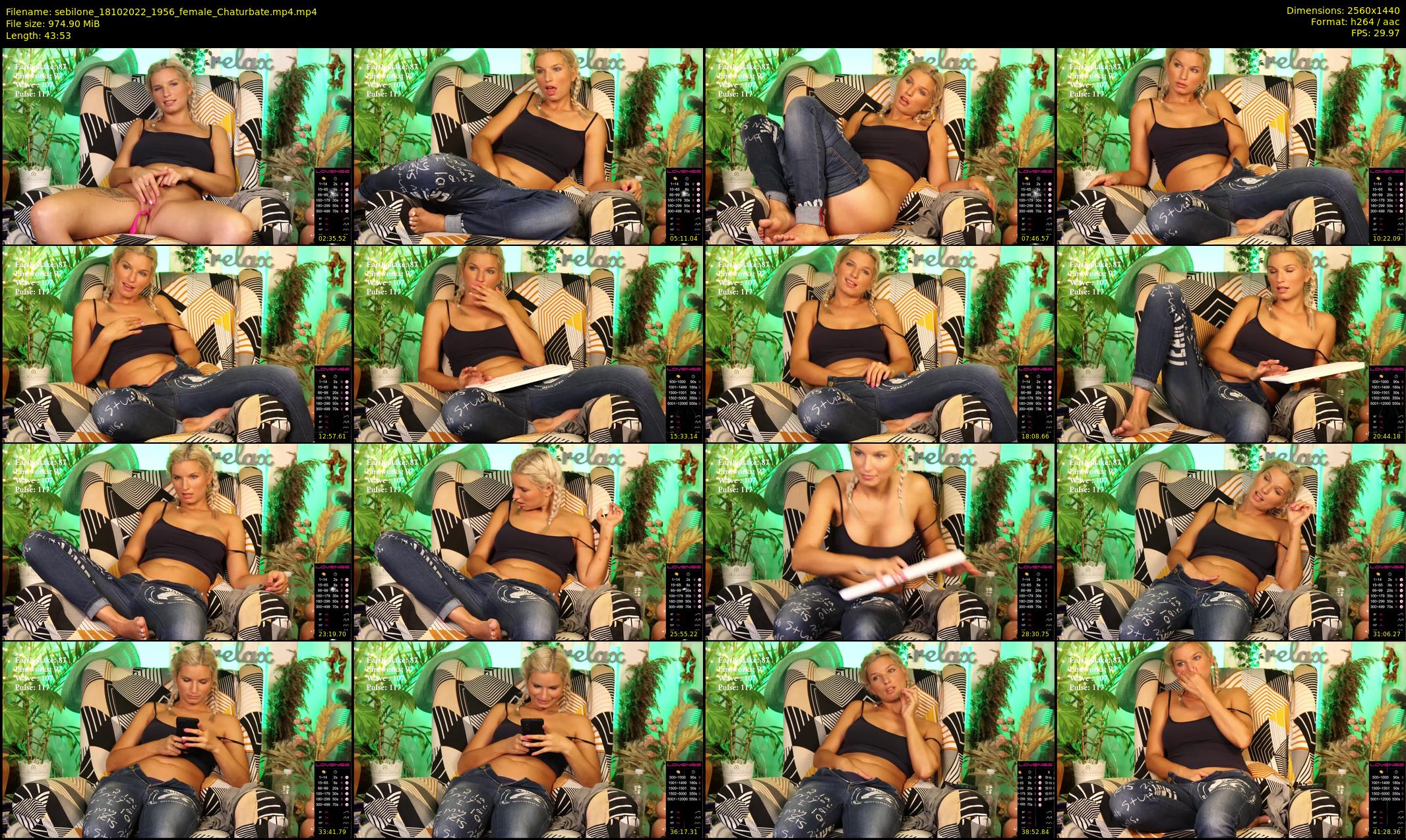 sebilone — 44 minute Chaturbate couple cam show recording, 1080p, Oct 18, 2022