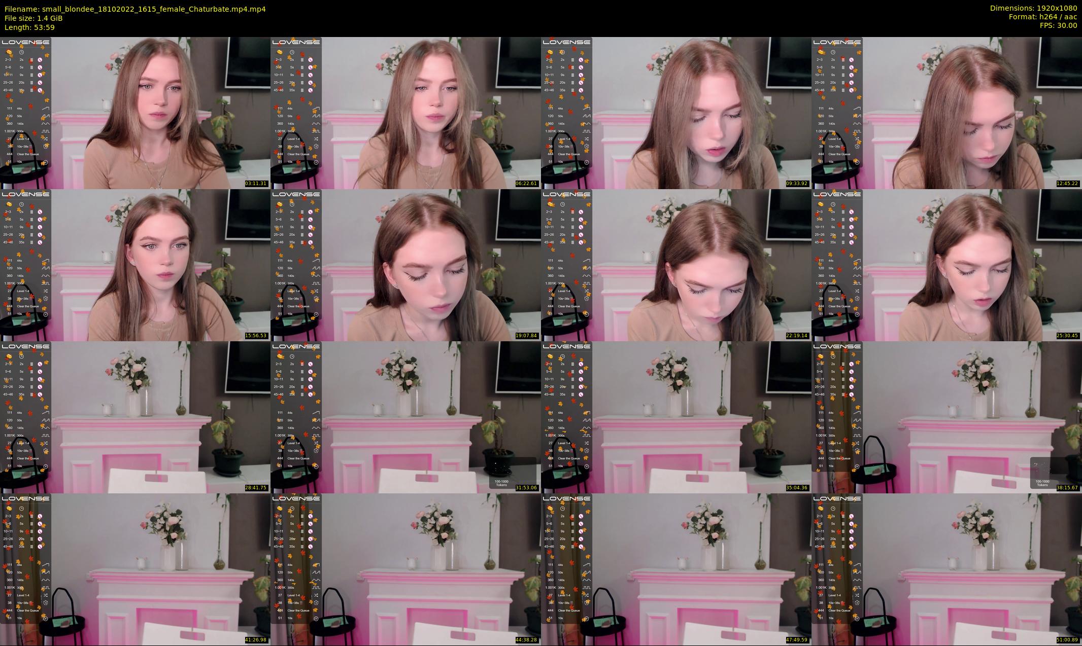 small_blondee — 54 minute Chaturbate female cam show recording, 1080p, Oct 18, 2022