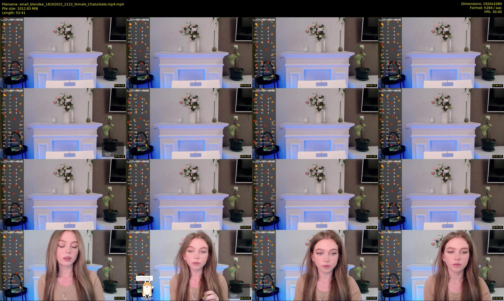 small_blondee — 54 minute Chaturbate female cam show recording, 1080p, Oct 18, 2022