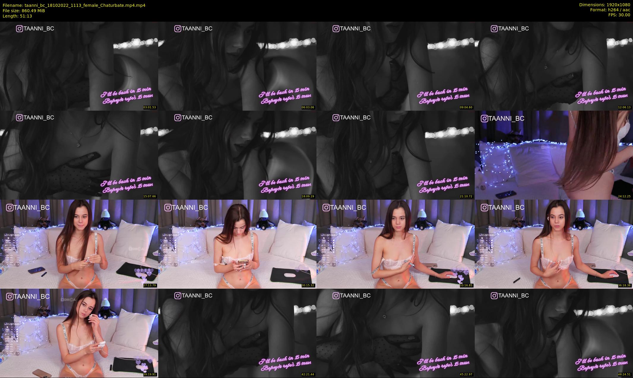 taanni_bc — 52 minute Chaturbate female cam show recording, 1080p, Oct 18, 2022