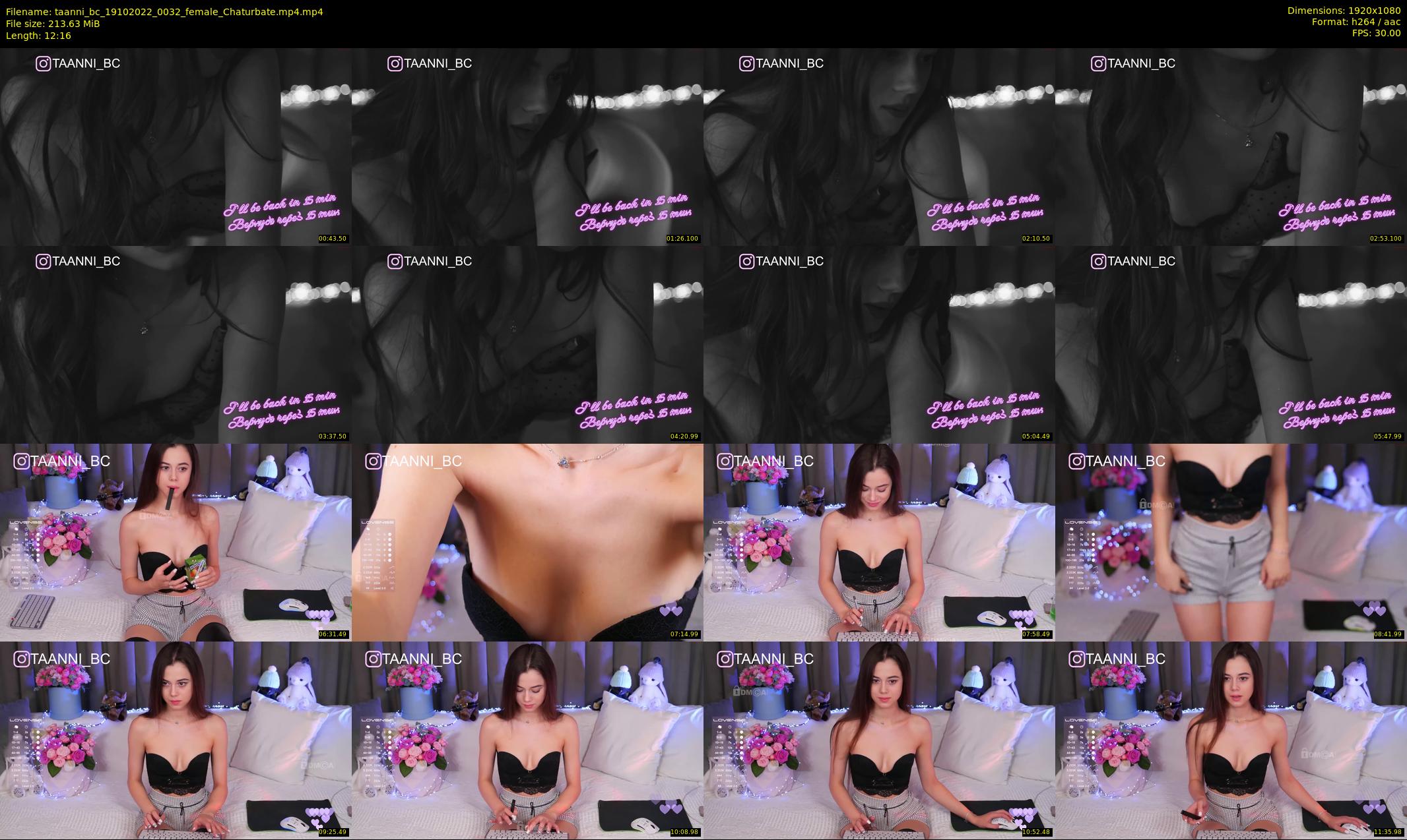 taanni_bc — 13 minute Chaturbate female cam show recording, 1080p, Oct 19, 2022