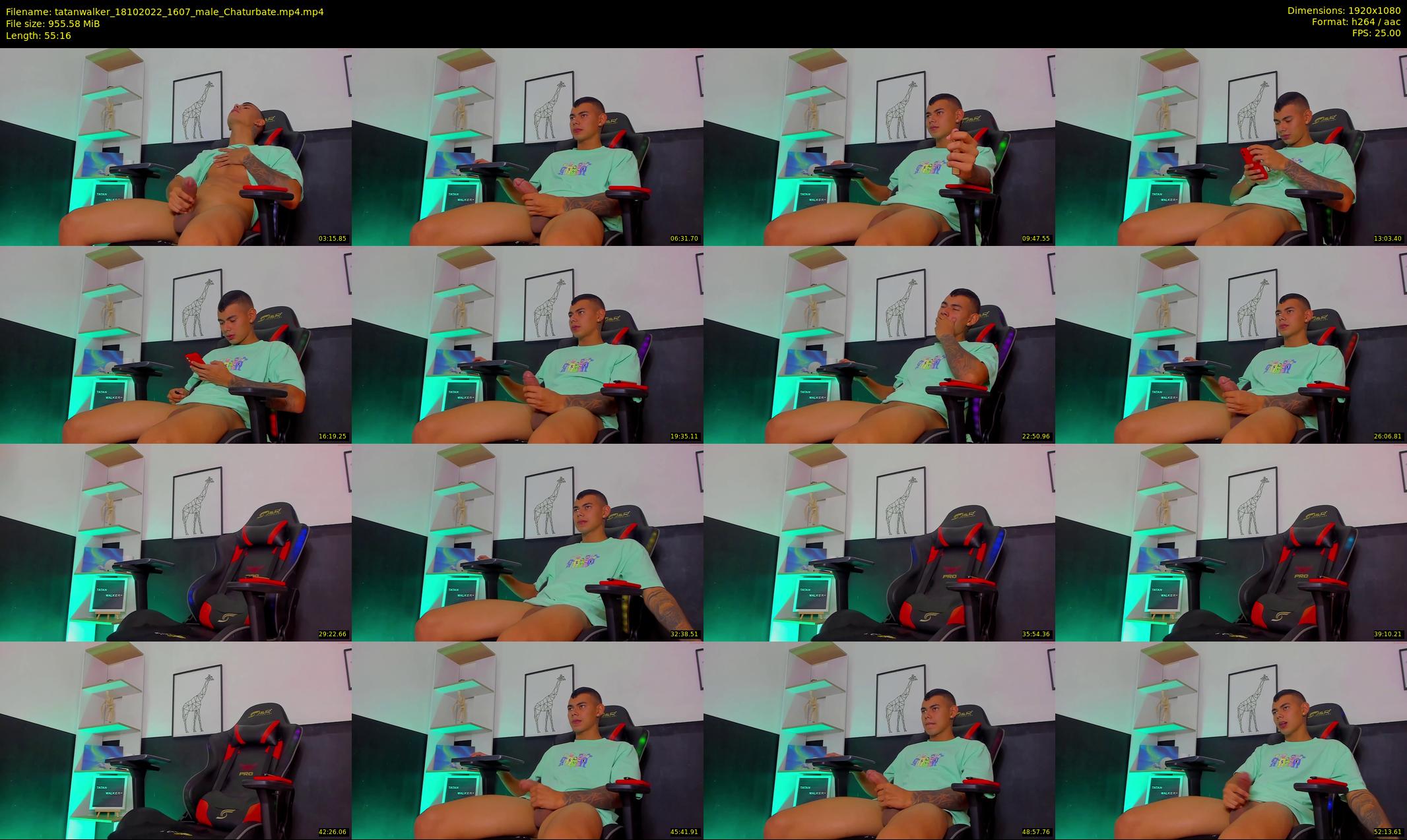 tatanwalker — 56 minute Chaturbate male cam show recording, 1080p, Oct 18, 2022